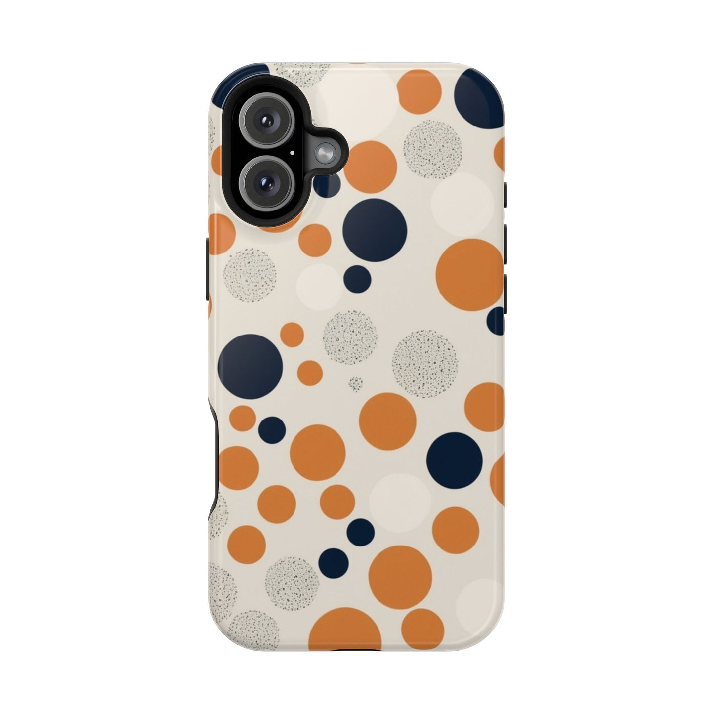 Orange Polka Dot Magnetic Phone Case