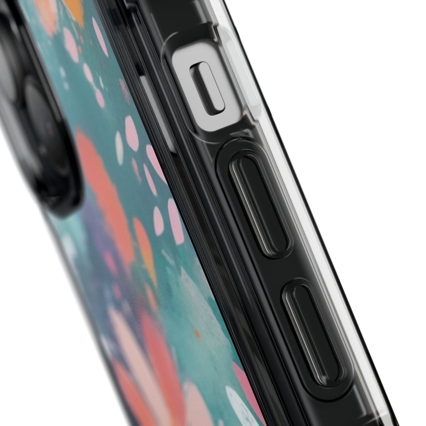 Pastel Floral Magnetic Clear Impact Case for iPhone 16 15 14