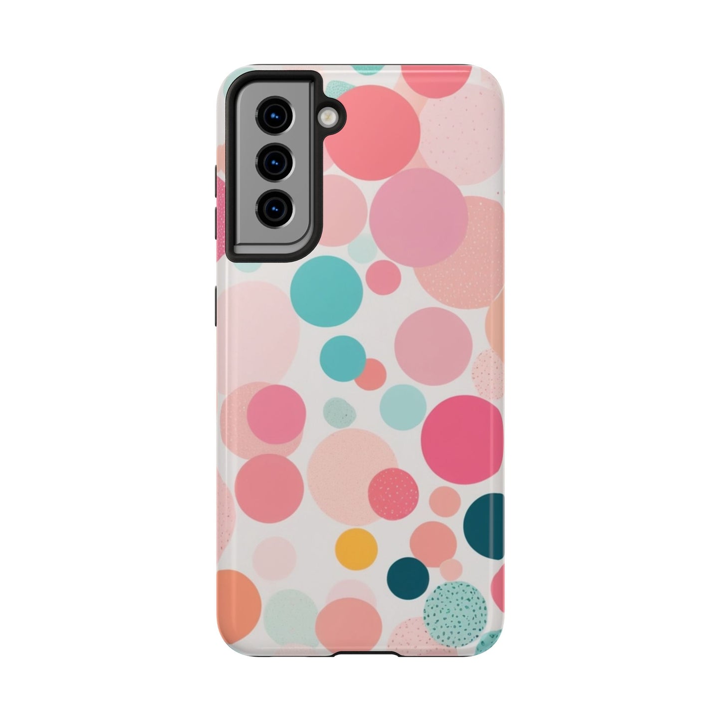 Pink Polka Dot Phone Case for iPhone 16 15 14 13 12 11 X 8 7 Samsung Galaxy S24 S23 S22 S21