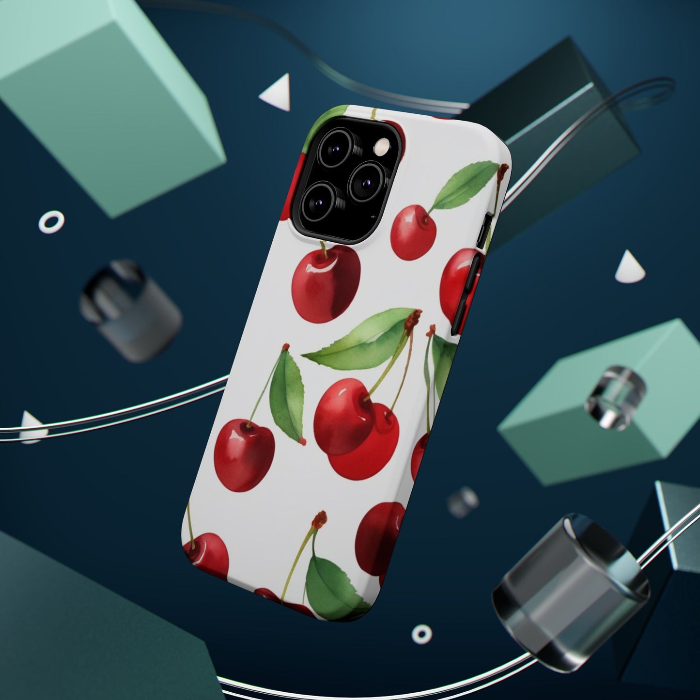 Cherry Print Magnetic Tough Case
