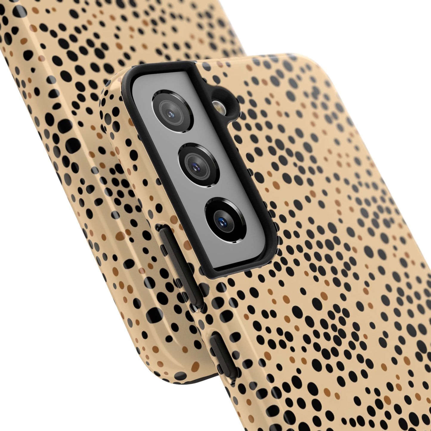Tan and Black Dot Tough Phone Case