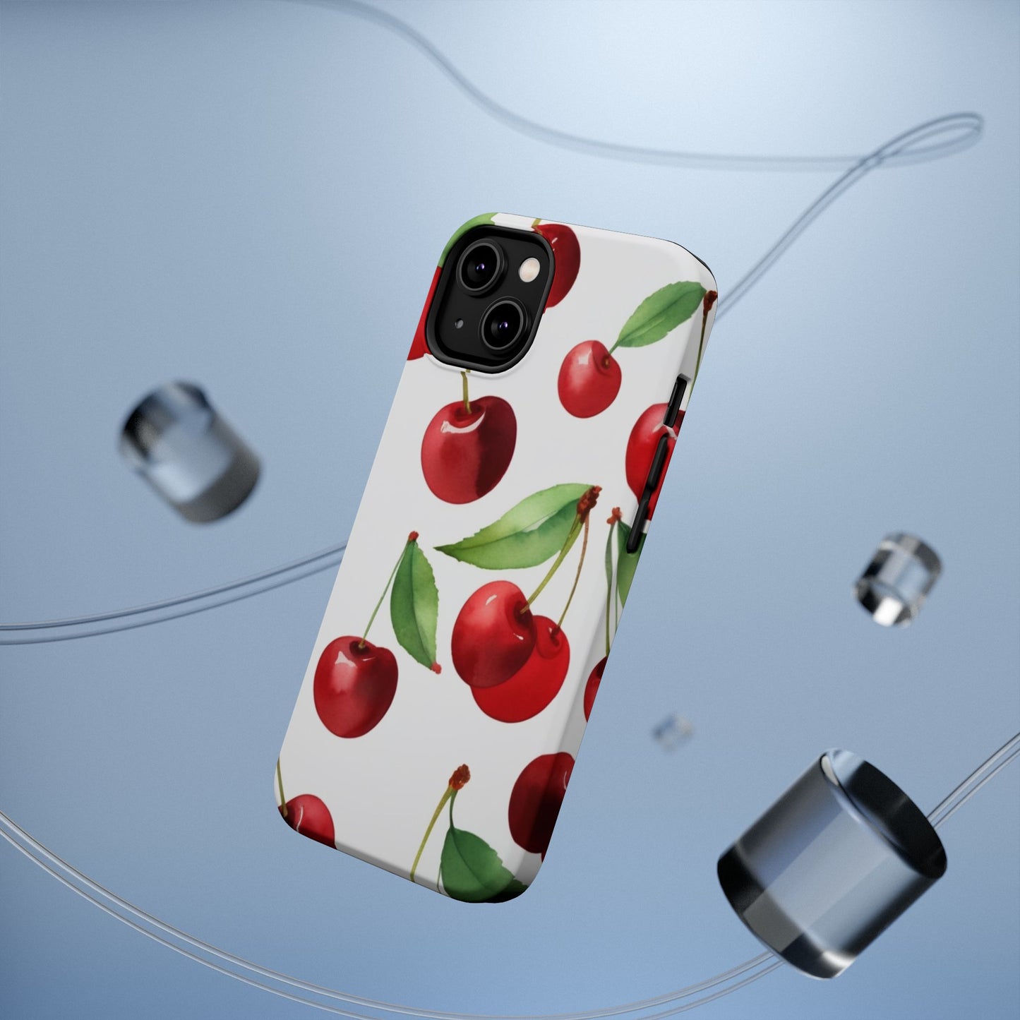 Cherry Print Magnetic Tough Case