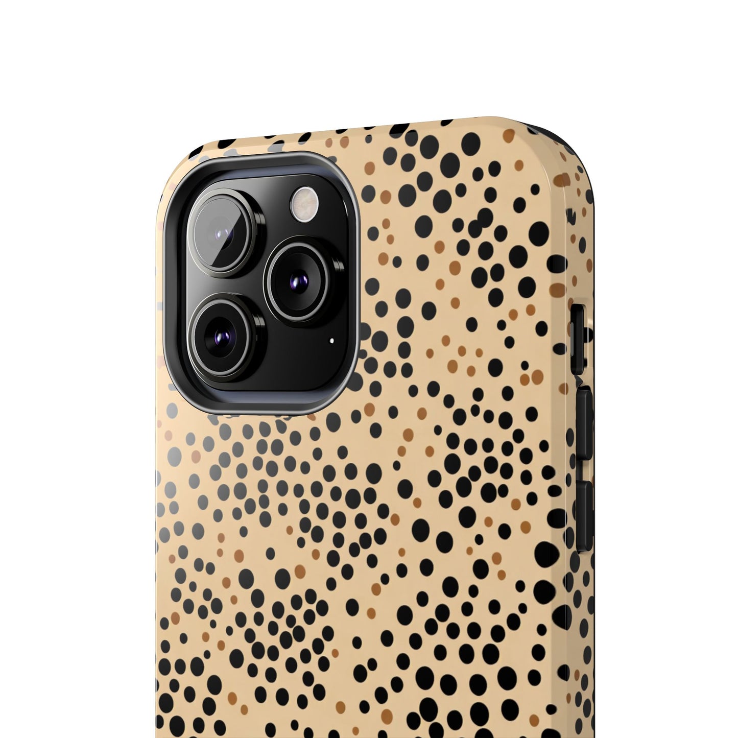 Tan and Black Dot Tough Phone Case