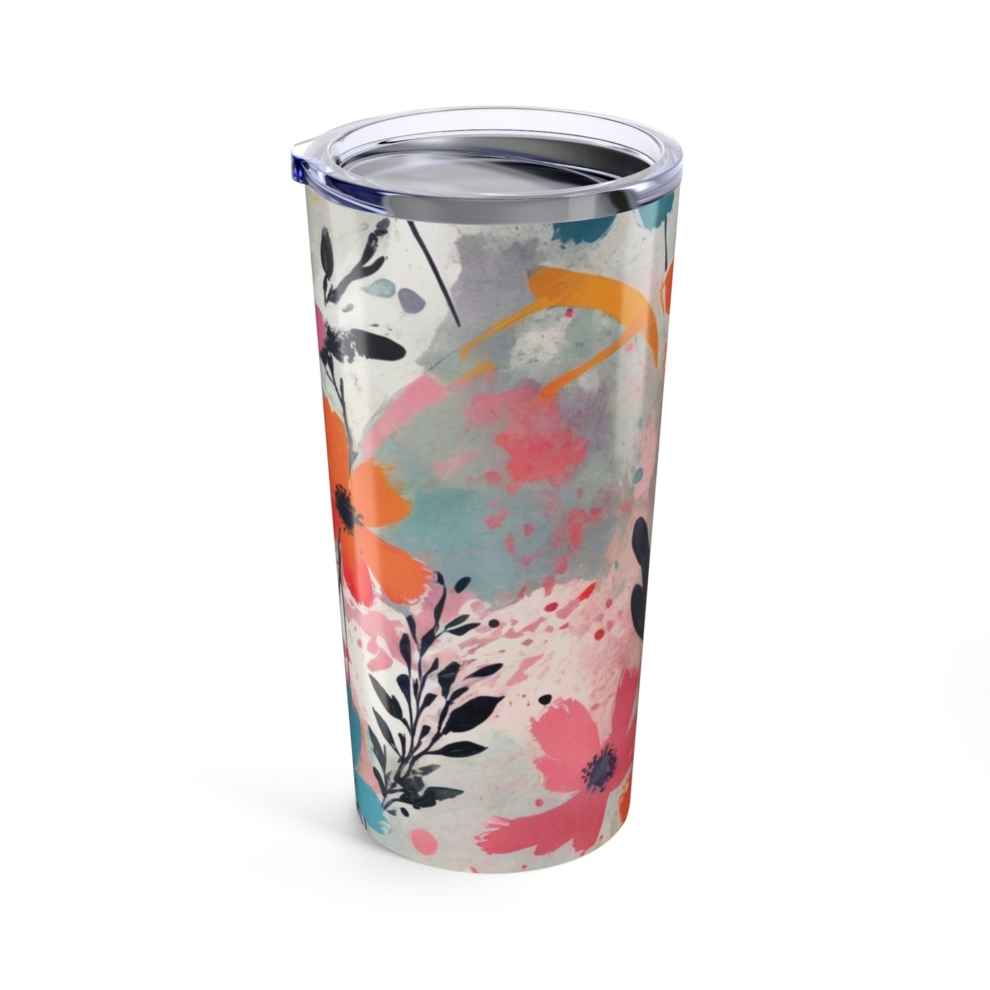 Summer Floral Print Tumbler 20oz