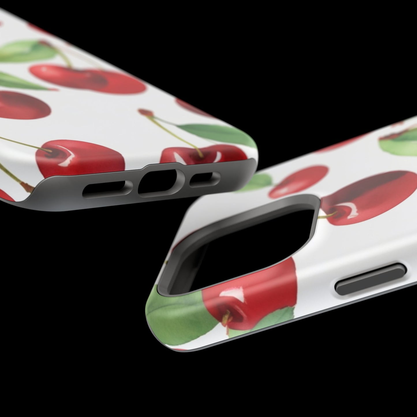Cherry Print Magnetic Tough Case