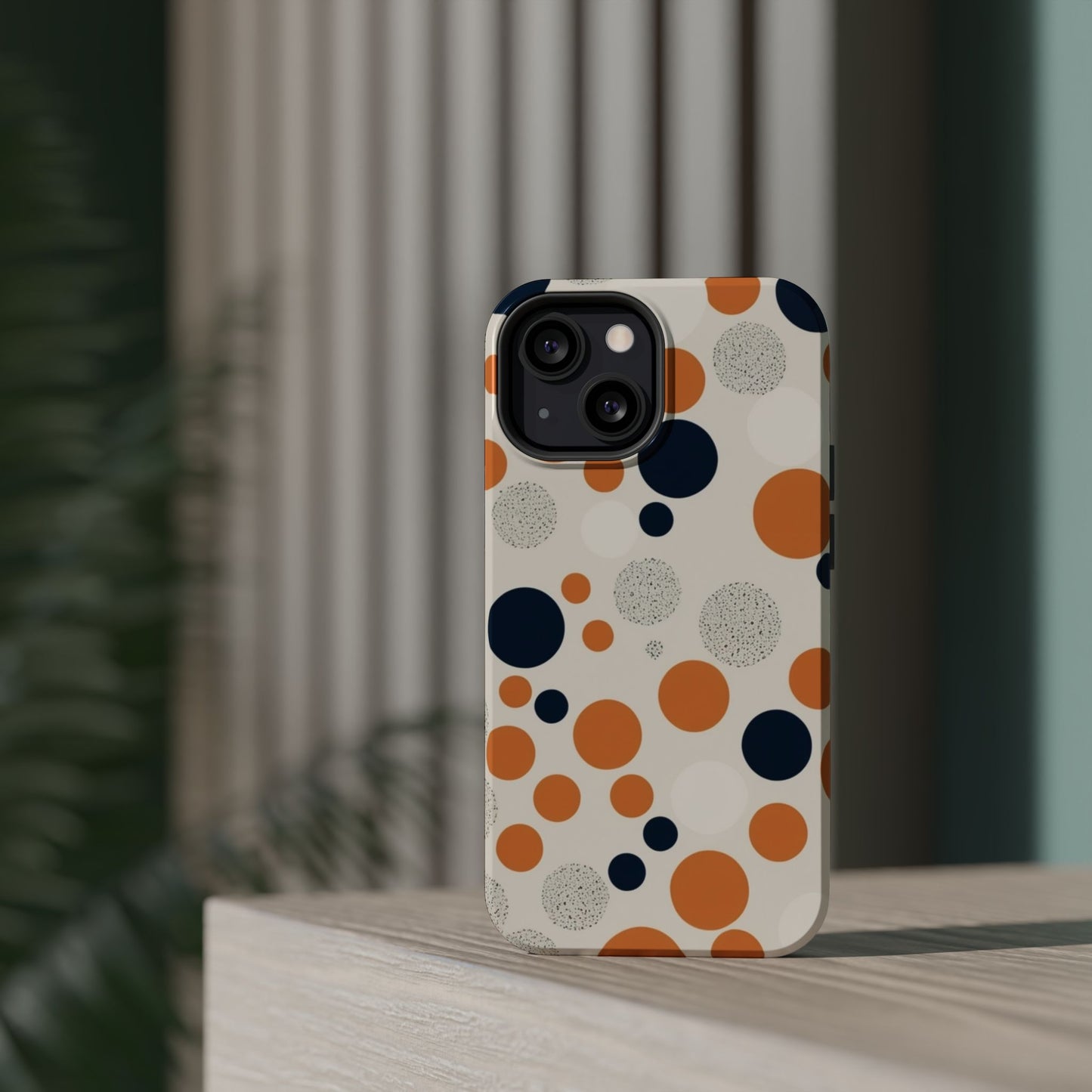 Orange Polka Dot Magnetic Phone Case