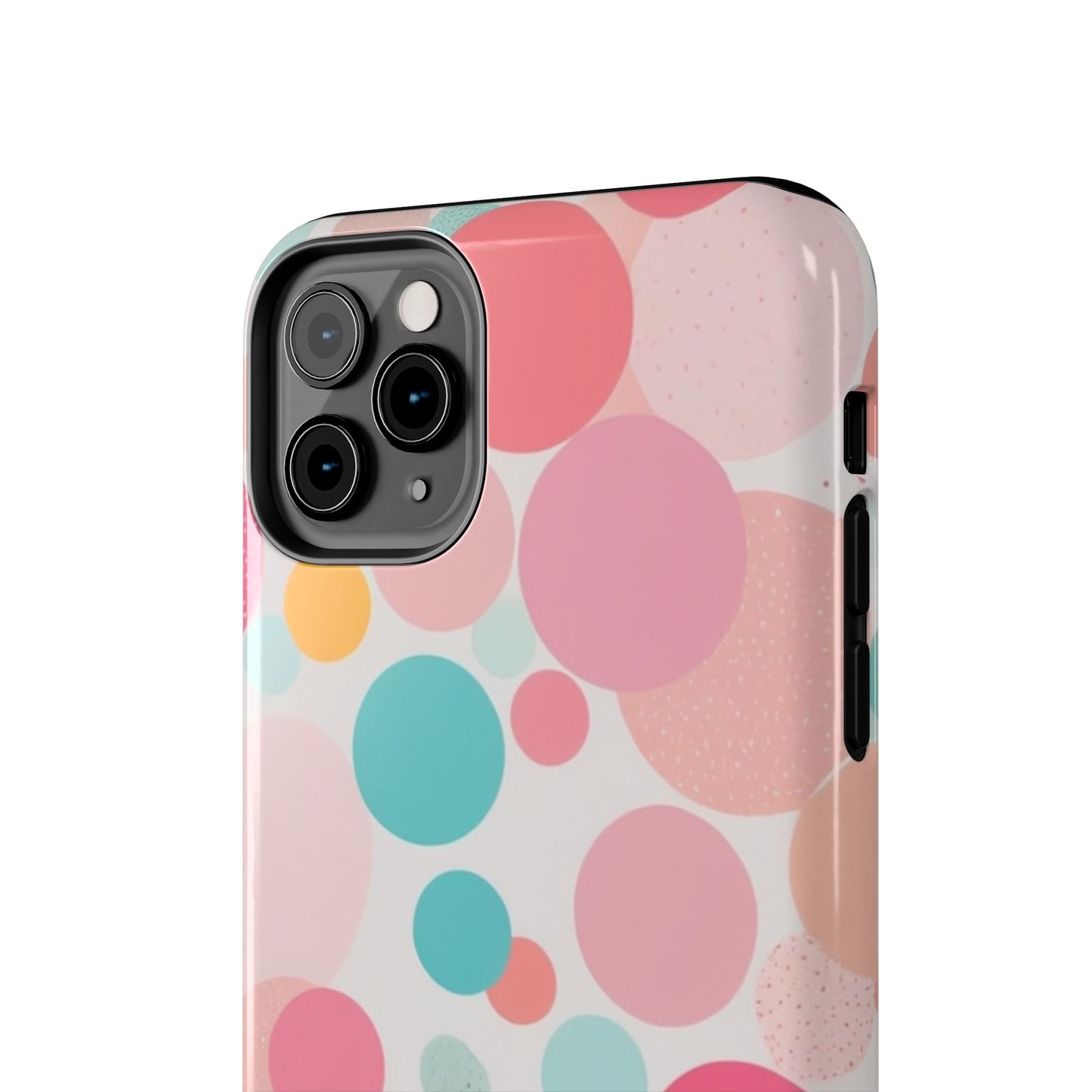 Pink Polka Dot Phone Case for iPhone 16 15 14 13 12 11 X 8 7 Samsung Galaxy S24 S23 S22 S21