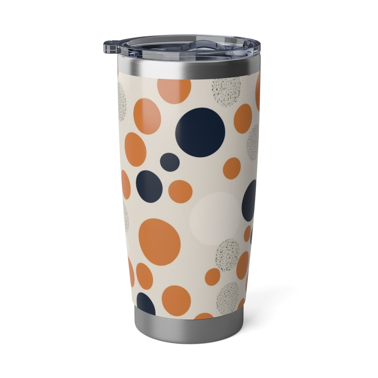 Orange Polka Dot Travel Tumbler 20oz