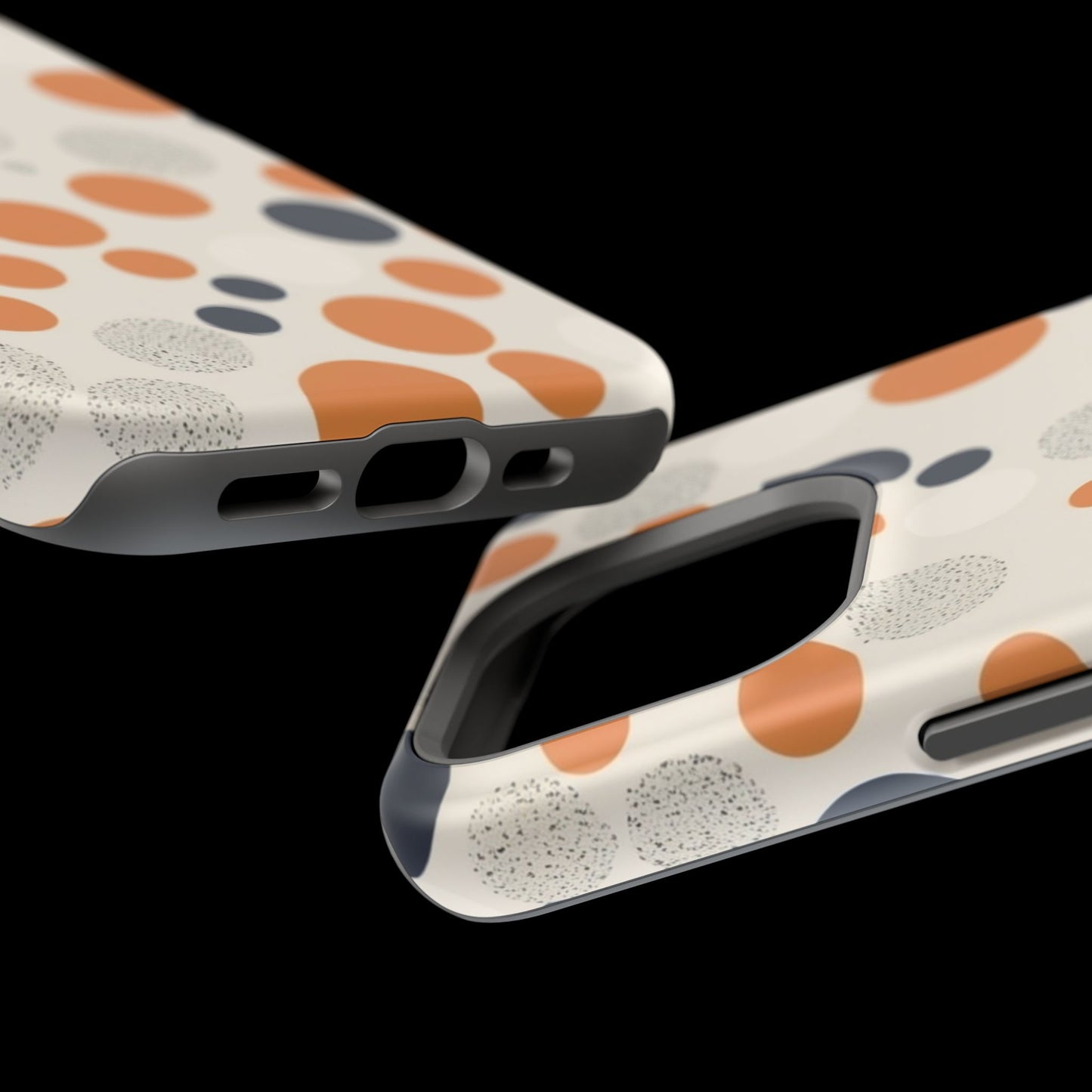 Orange Polka Dot Magnetic Phone Case