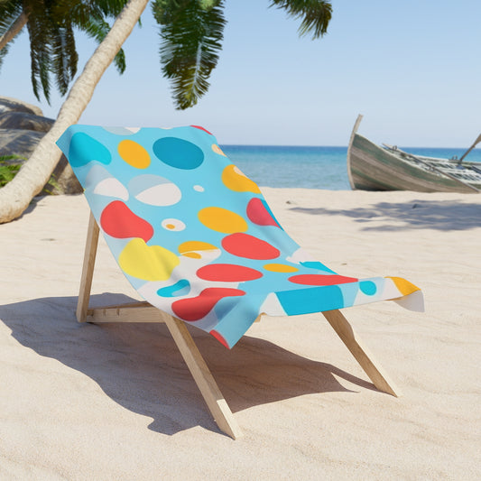 Blue Dot Beach Towel