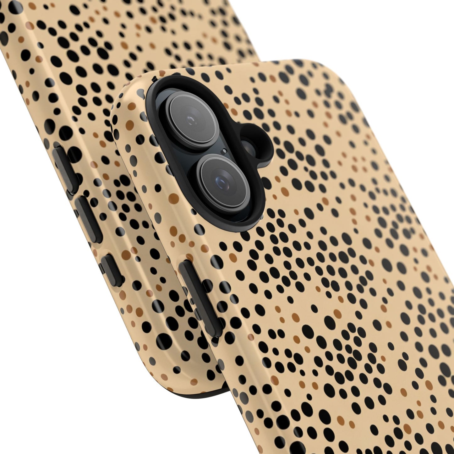Tan and Black Dot Tough Phone Case