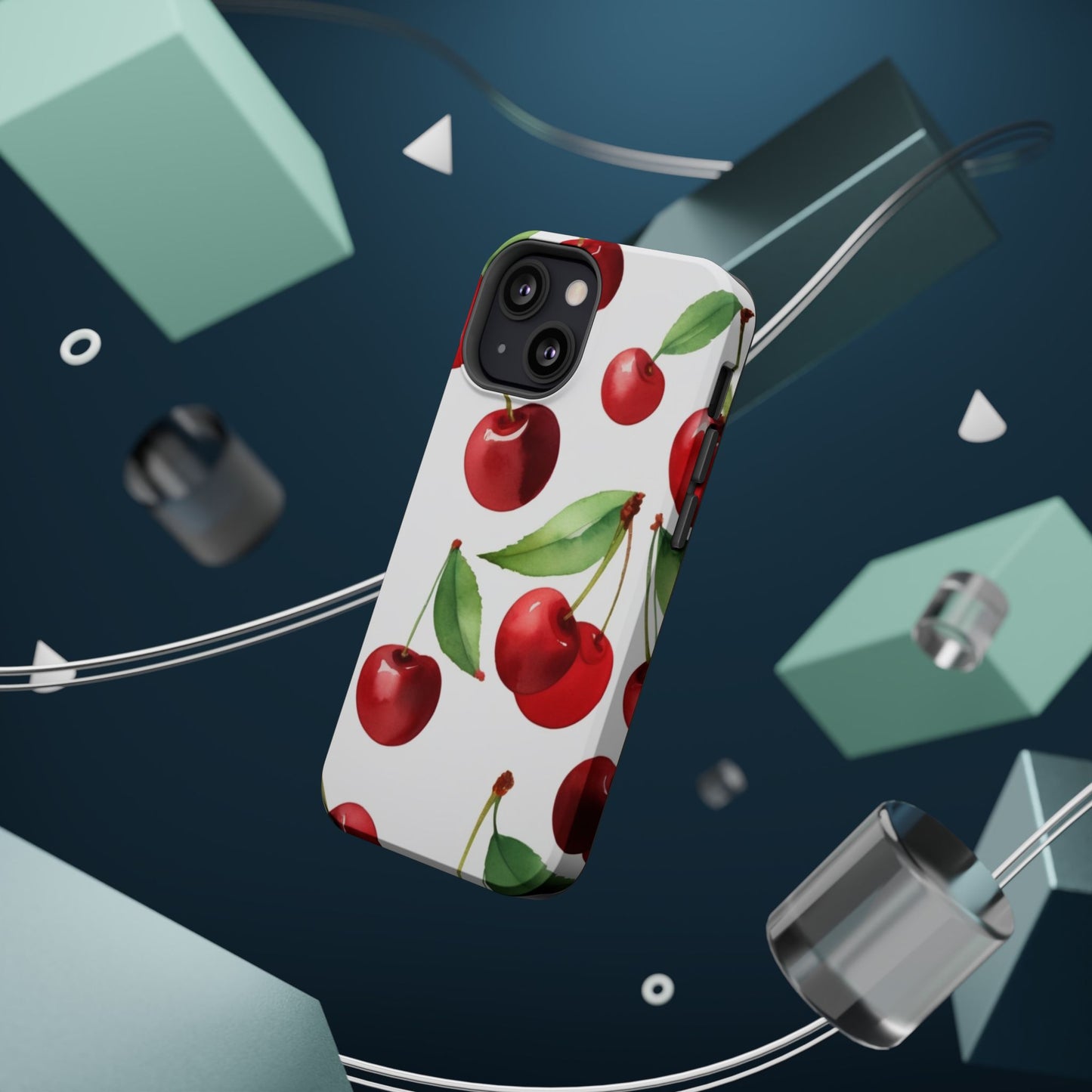 Cherry Print Magnetic Tough Case