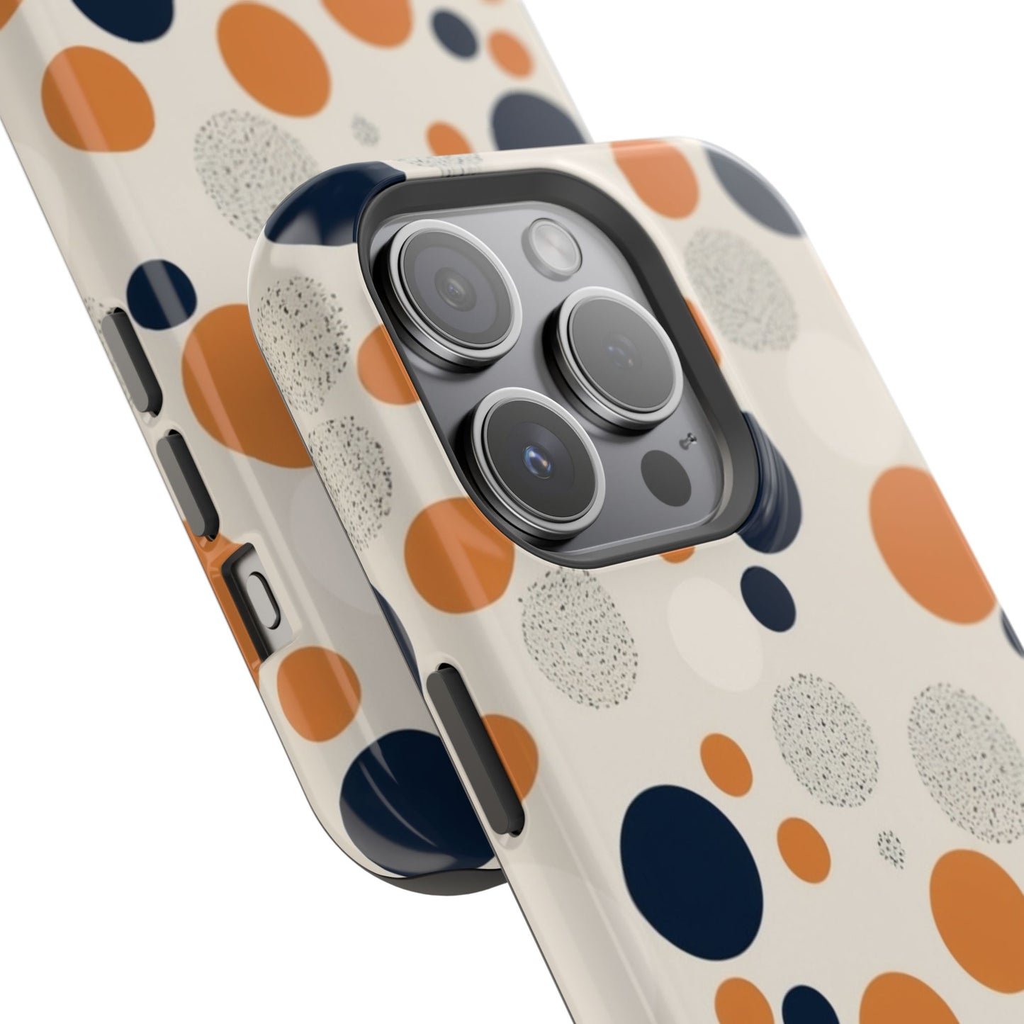 Orange Polka Dot Magnetic Phone Case