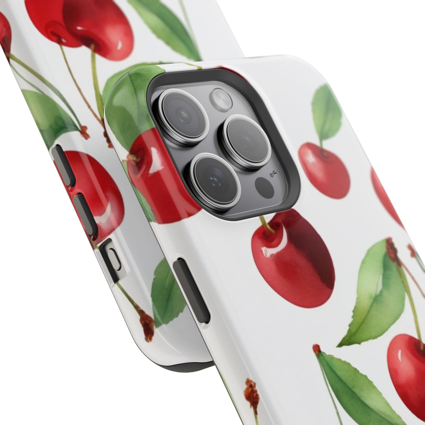 Cherry Print Magnetic Tough Case