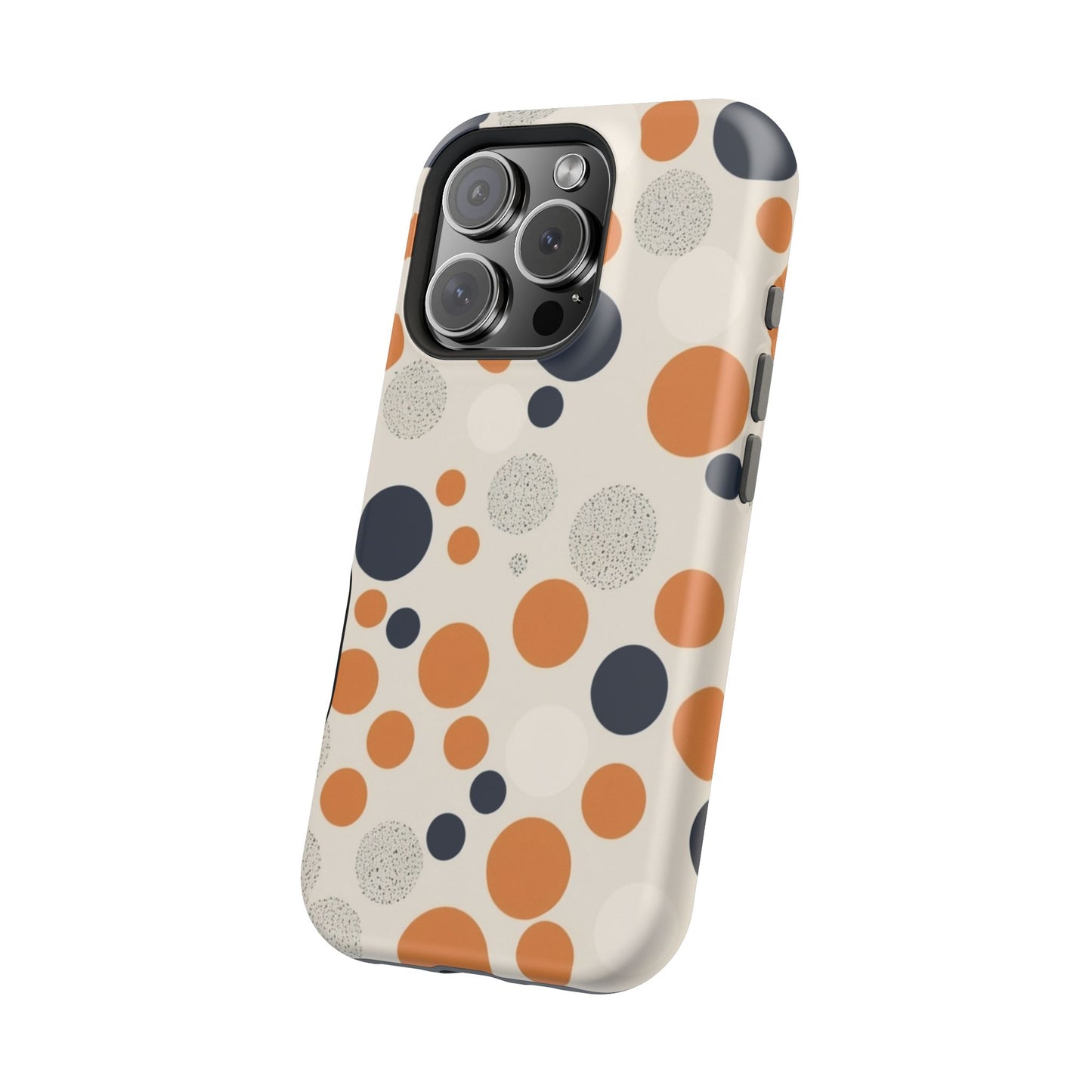 Orange Polka Dot Magnetic Phone Case