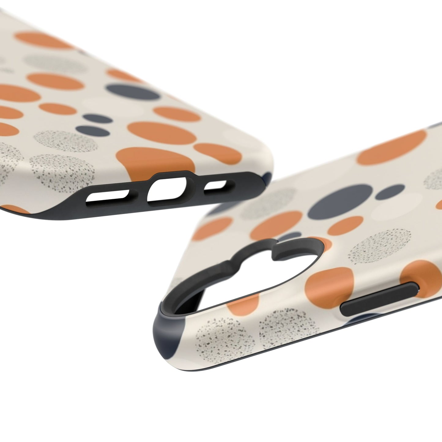 Orange Polka Dot Magnetic Phone Case