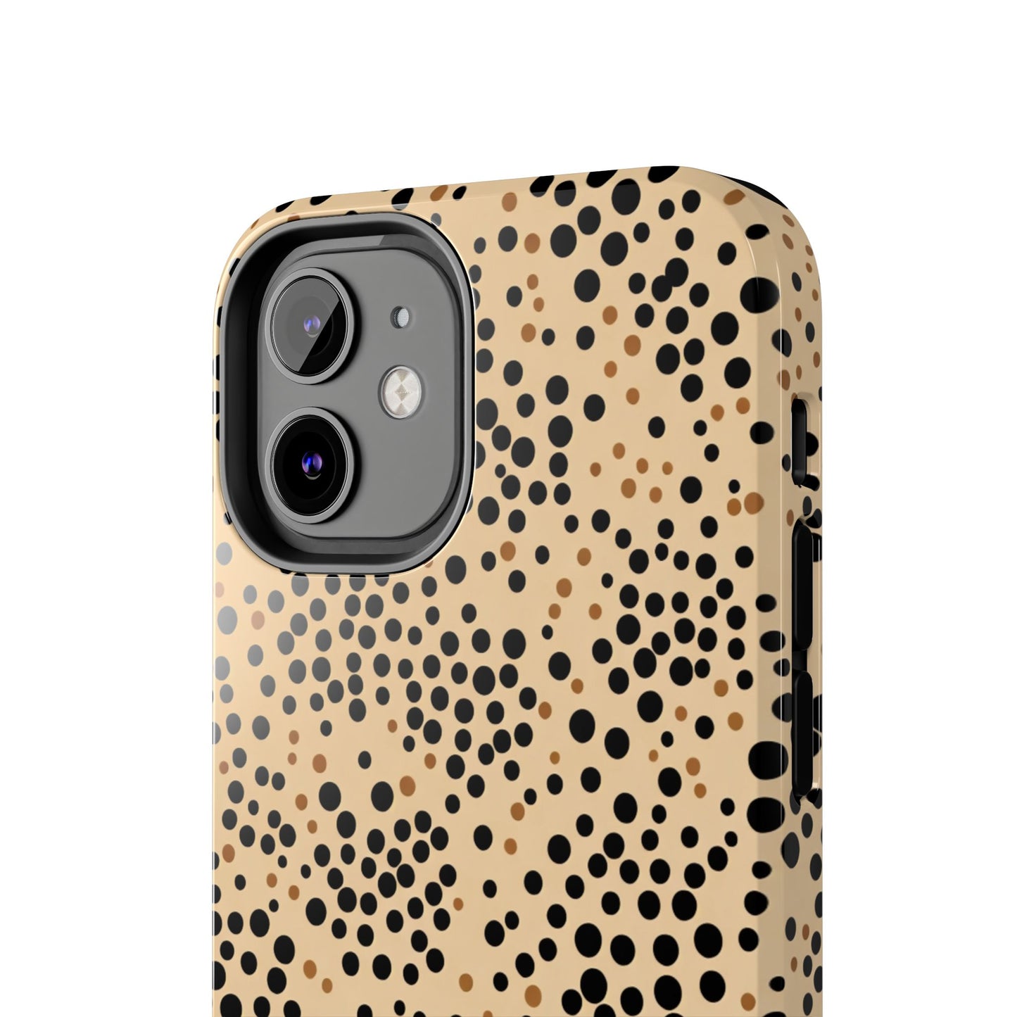 Tan and Black Dot Tough Phone Case