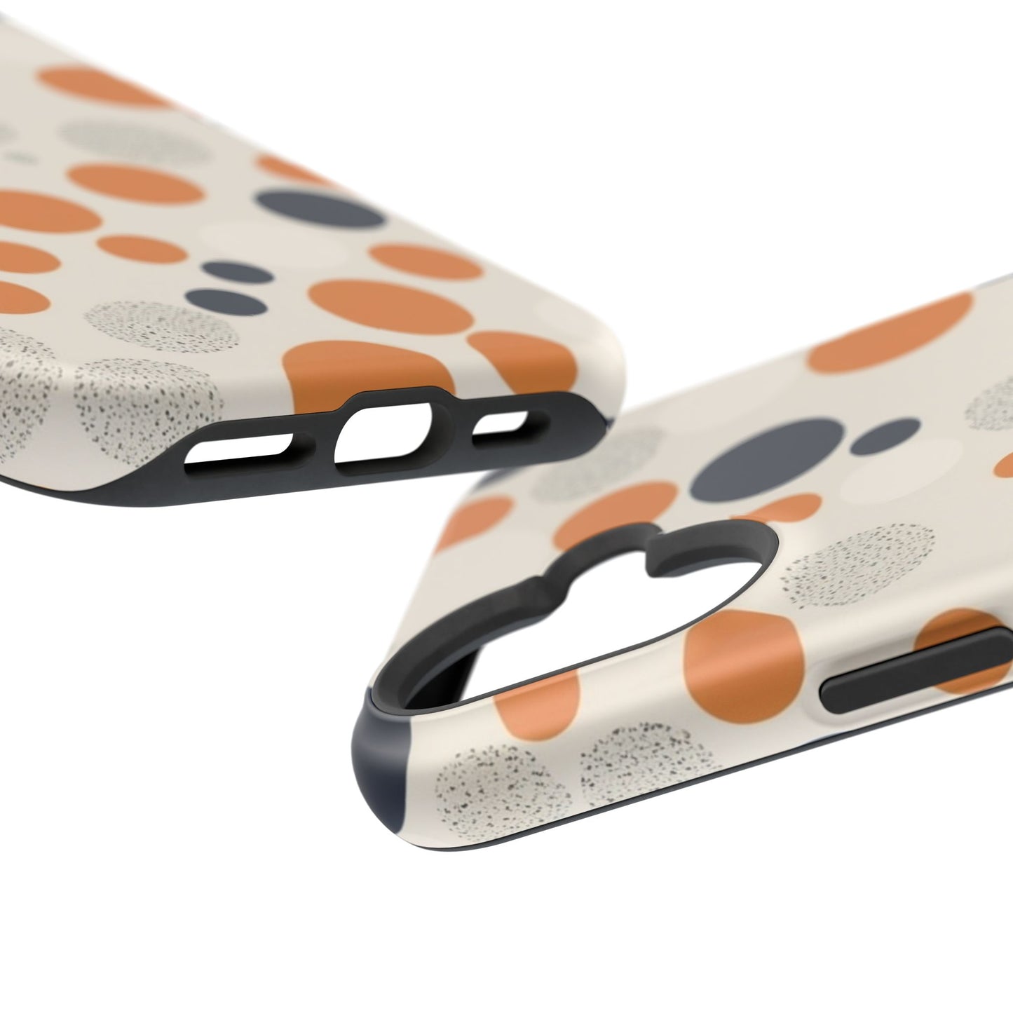 Orange Polka Dot Magnetic Phone Case