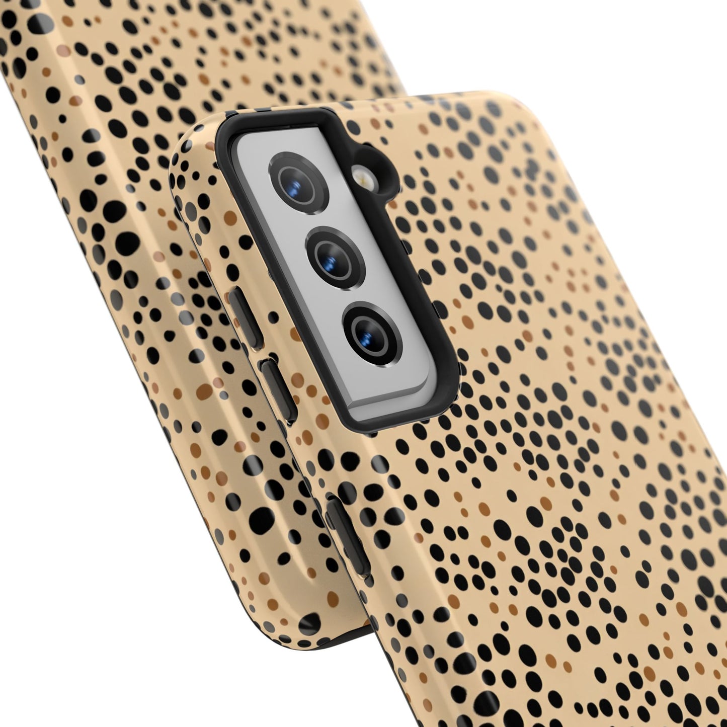 Tan and Black Dot Tough Phone Case