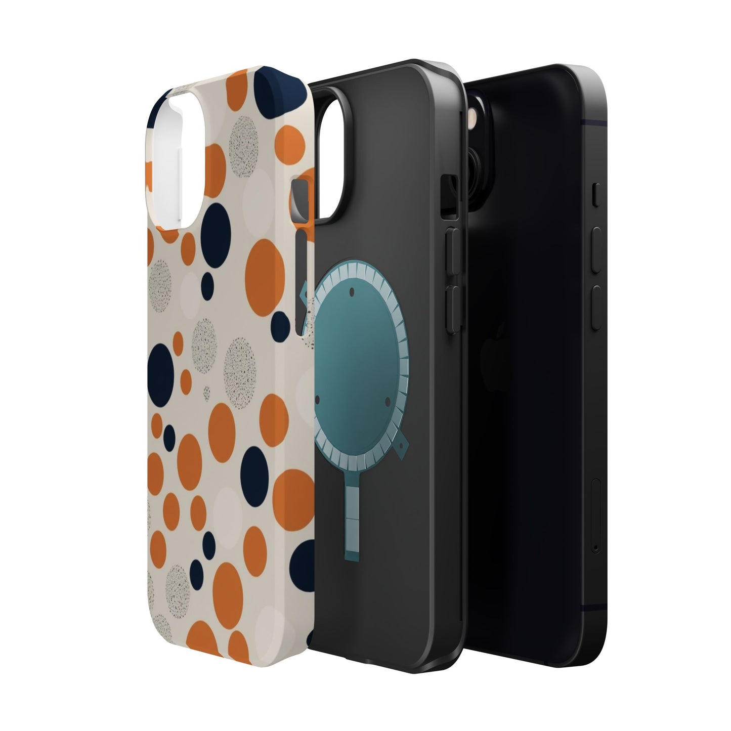 Orange Polka Dot Magnetic Phone Case