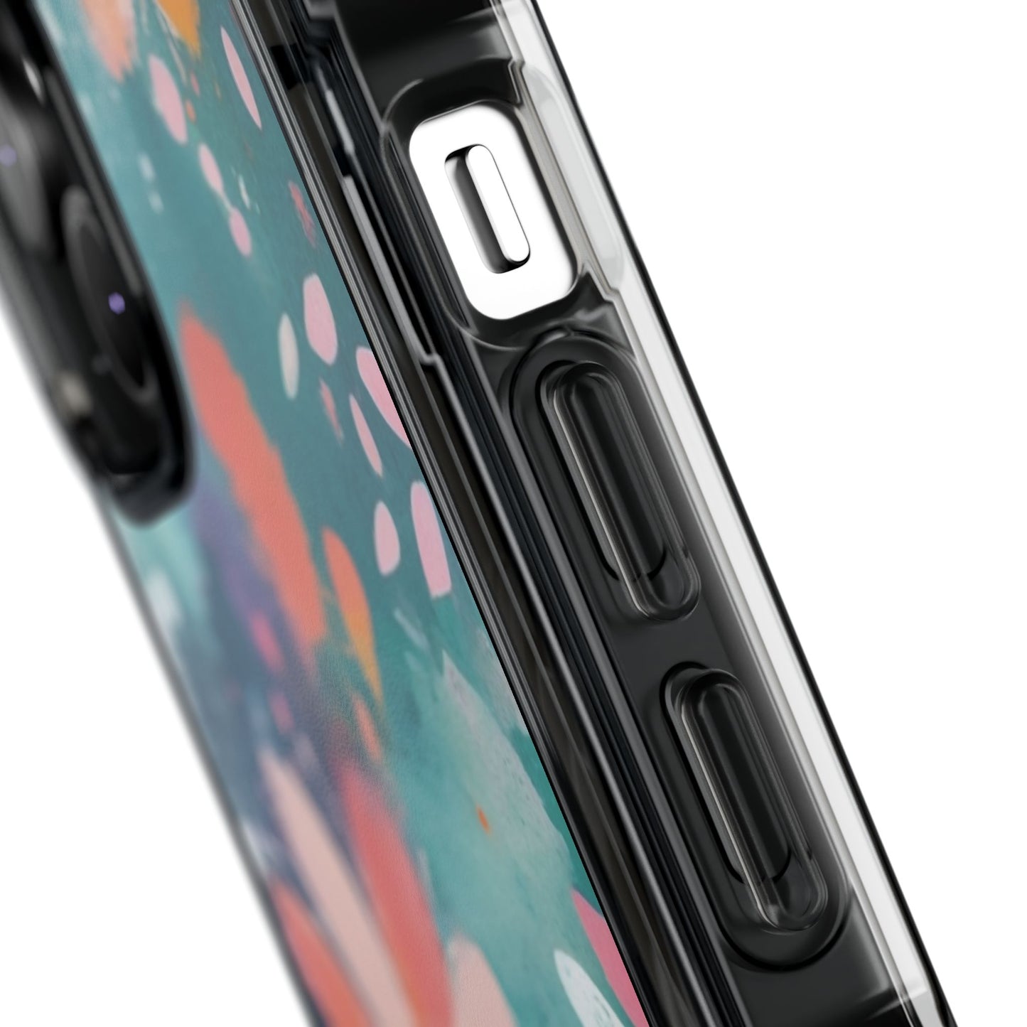 Pastel Floral Magnetic Clear Impact Case for iPhone 16 15 14