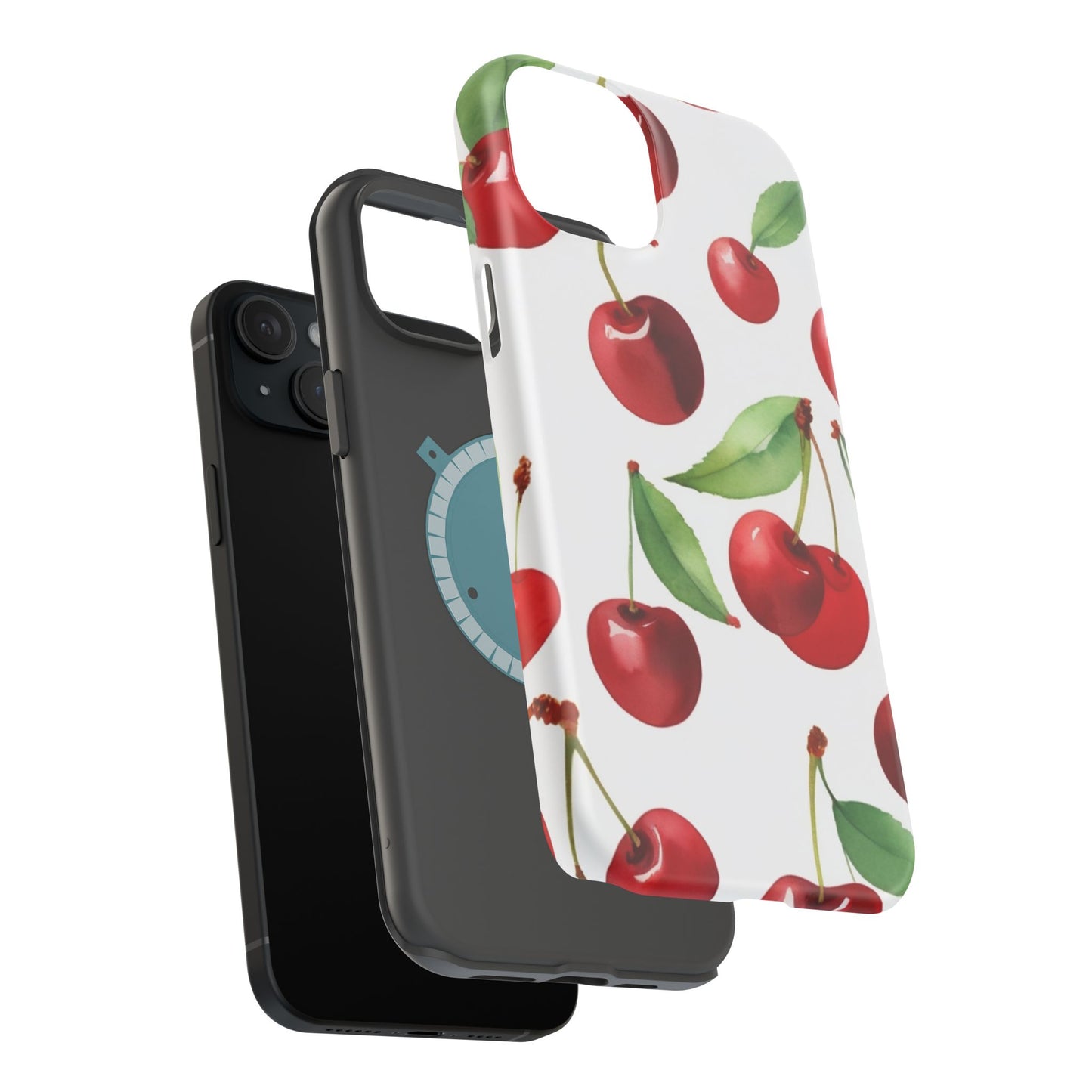 Cherry Print Magnetic Tough Case