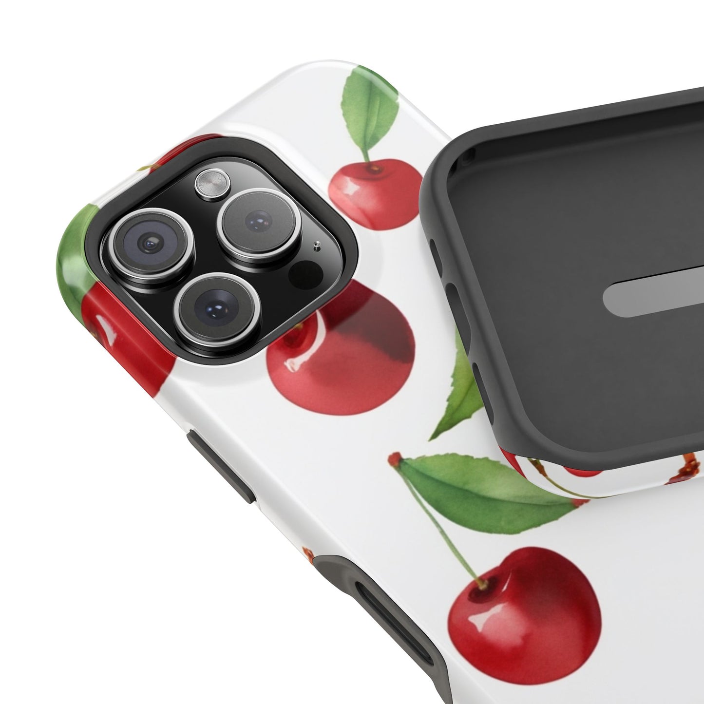 Cherry Print Magnetic Tough Case