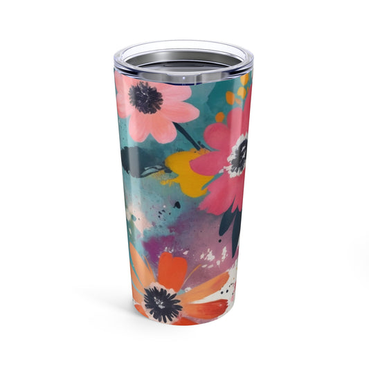 Bold Floral Tumbler 20oz