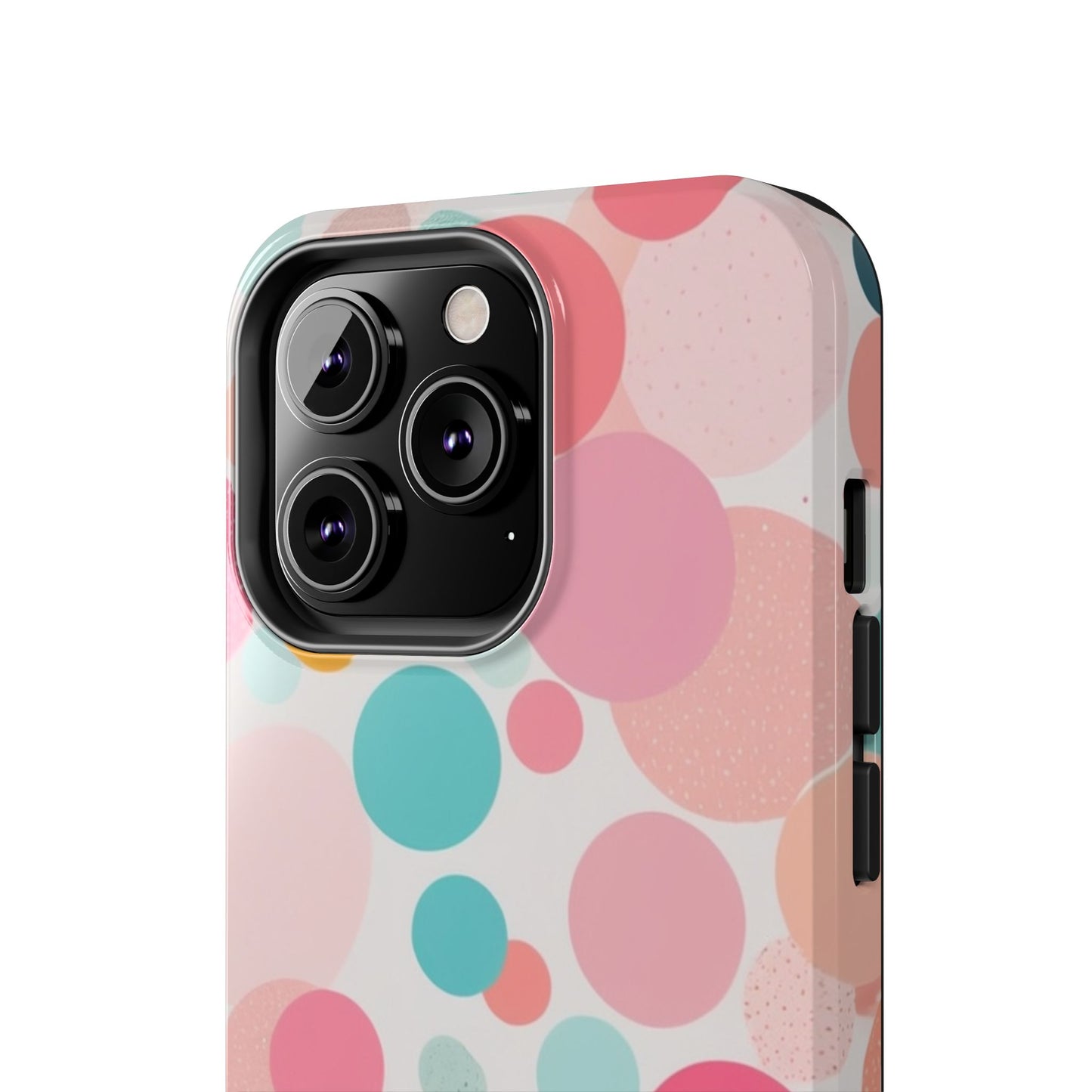 Pink Polka Dot Phone Case for iPhone 16 15 14 13 12 11 X 8 7 Samsung Galaxy S24 S23 S22 S21