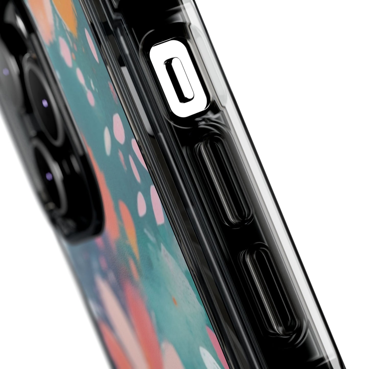 Pastel Floral Magnetic Clear Impact Case for iPhone 16 15 14