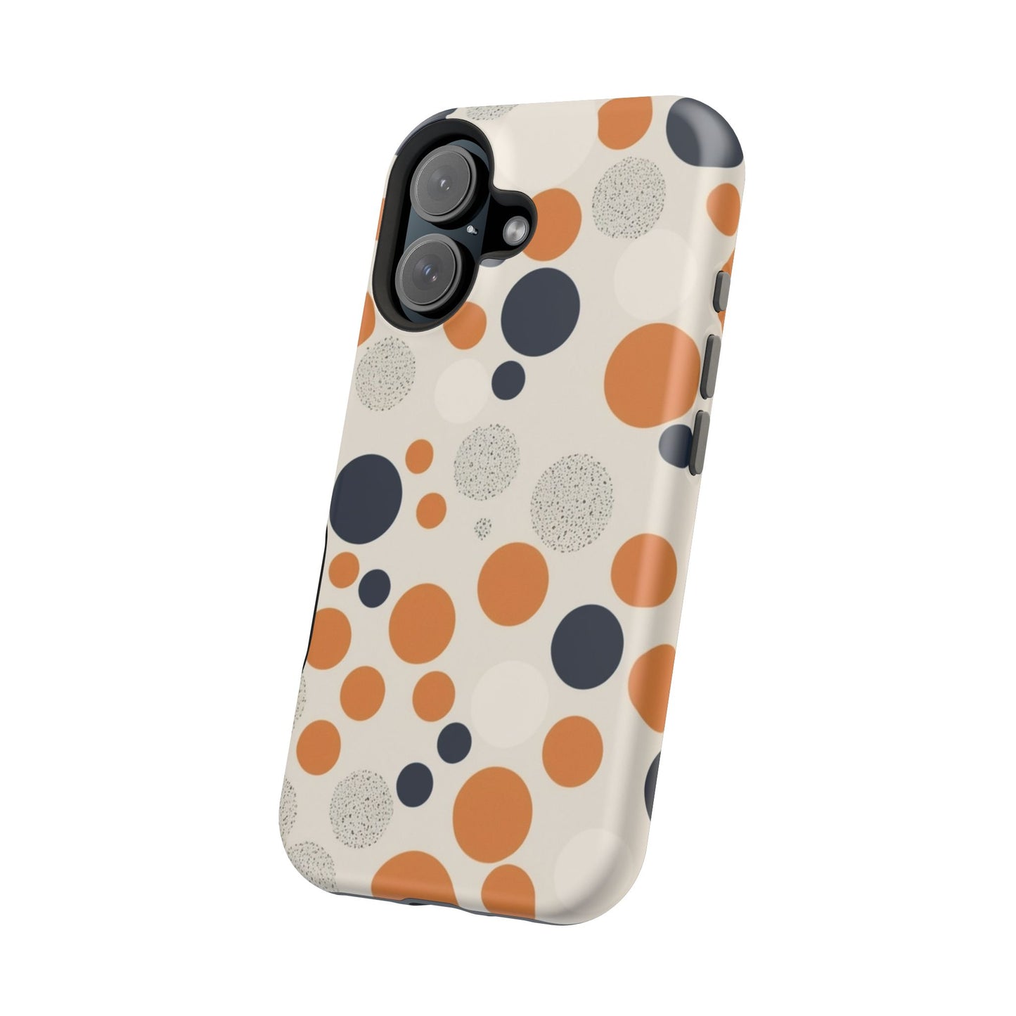 Orange Polka Dot Magnetic Phone Case