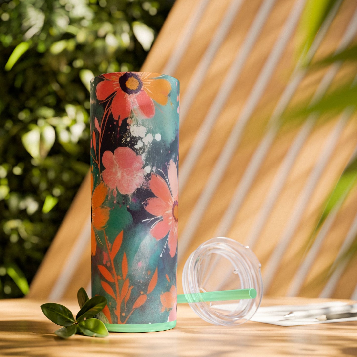 20oz Vibrant Floral Skinny Tumbler