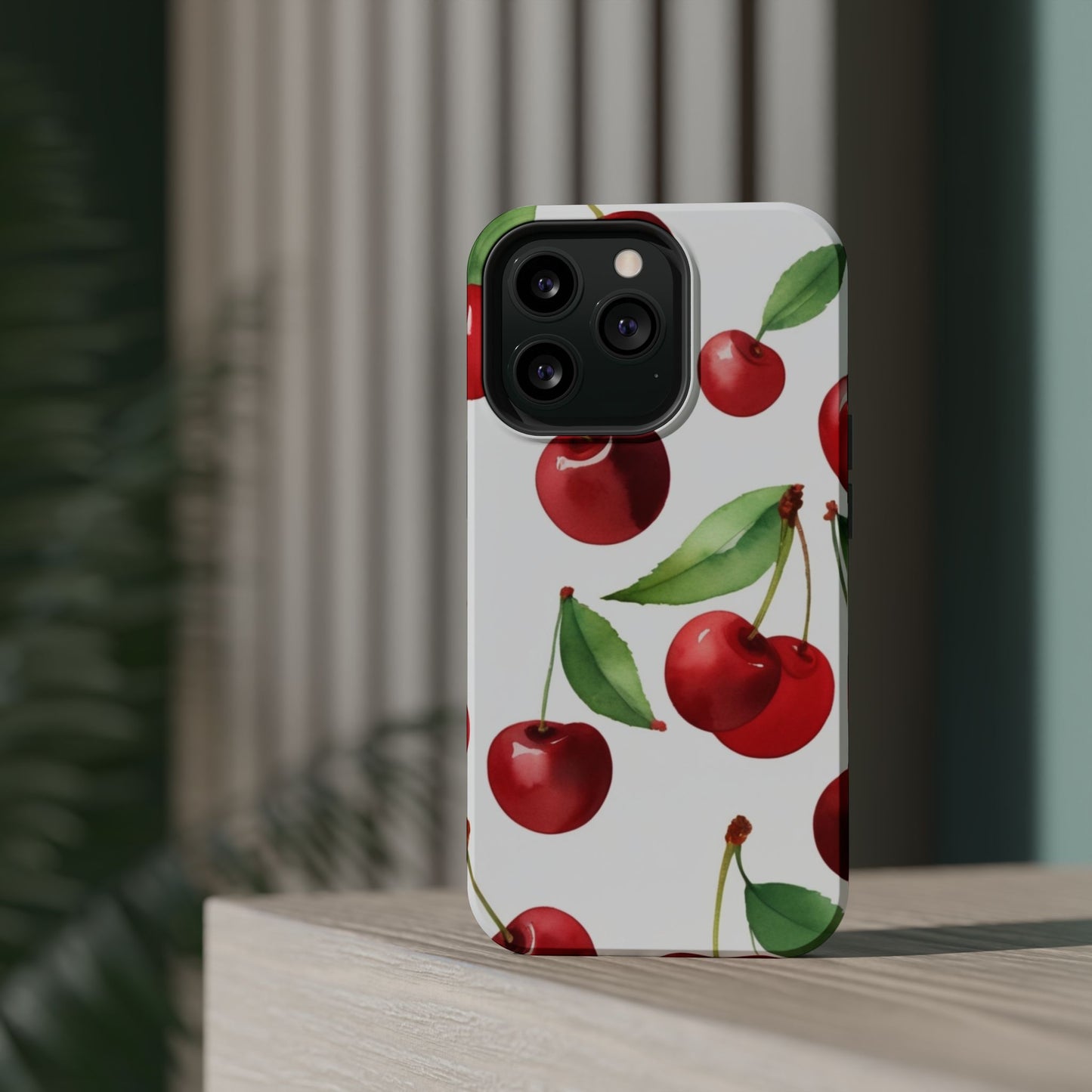 Cherry Print Magnetic Tough Case