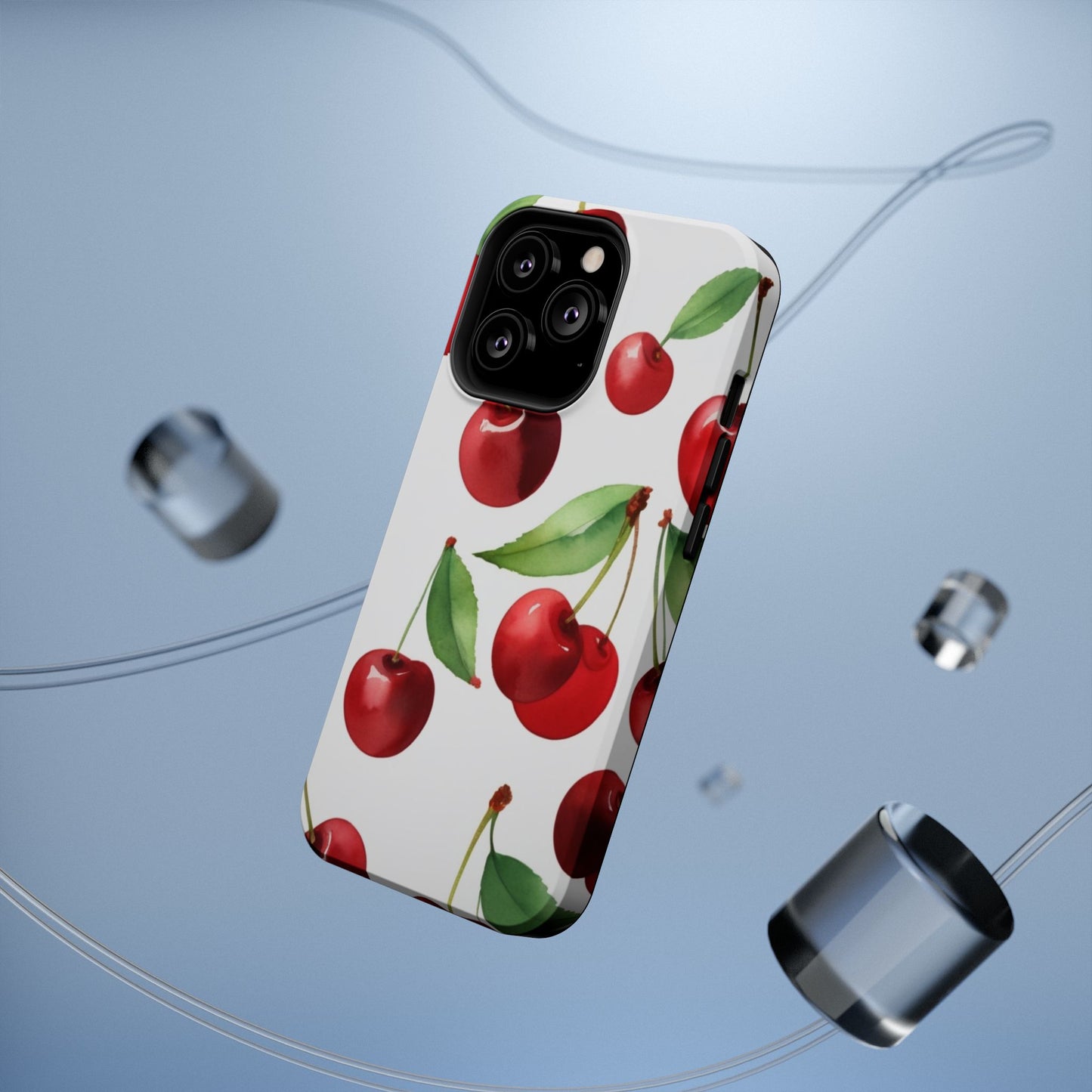 Cherry Print Magnetic Tough Case