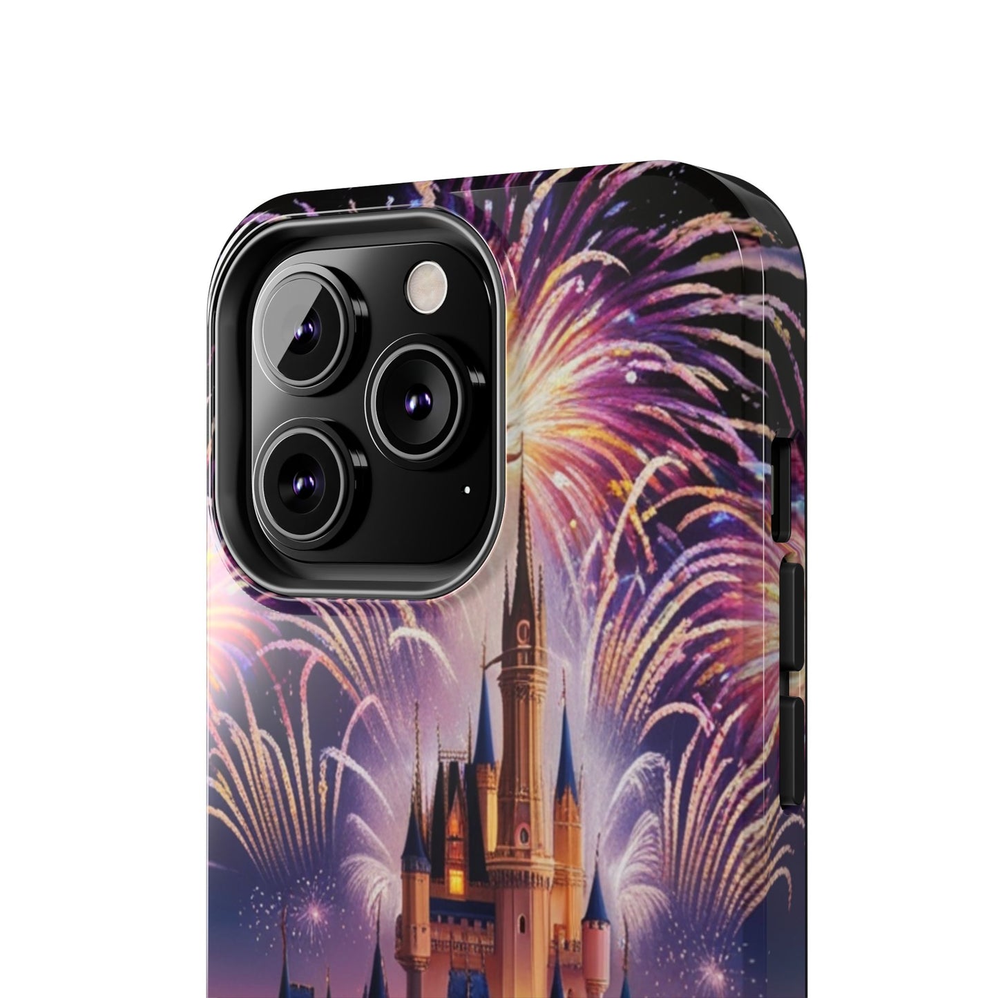 Magical Castle and Fireworks Tough Phone Case for iPhone 16 15 14 13 12 11 X 8 7 Samsung Galaxy S24 S23 S22 S21