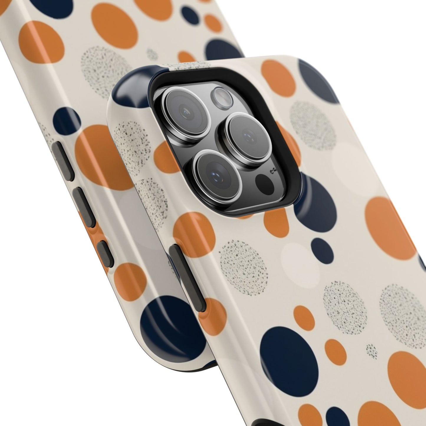 Orange Polka Dot Magnetic Phone Case