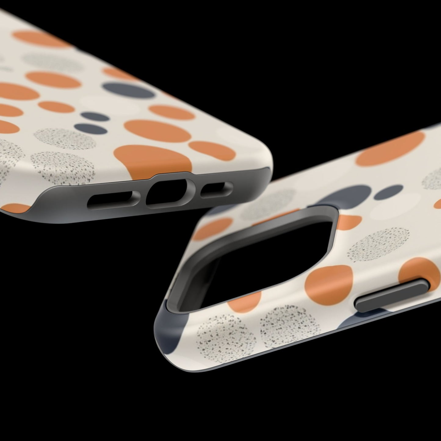 Orange Polka Dot Magnetic Phone Case