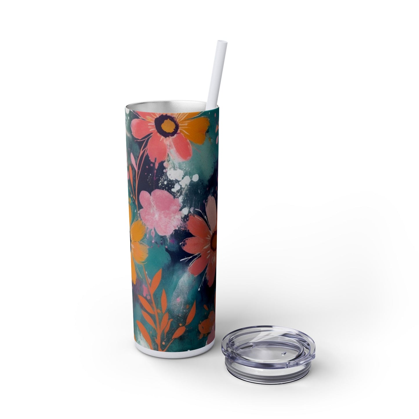 20oz Vibrant Floral Skinny Tumbler