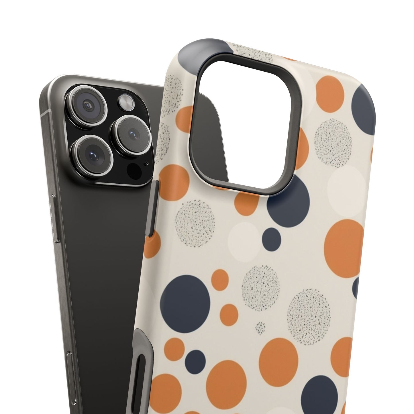 Orange Polka Dot Magnetic Phone Case