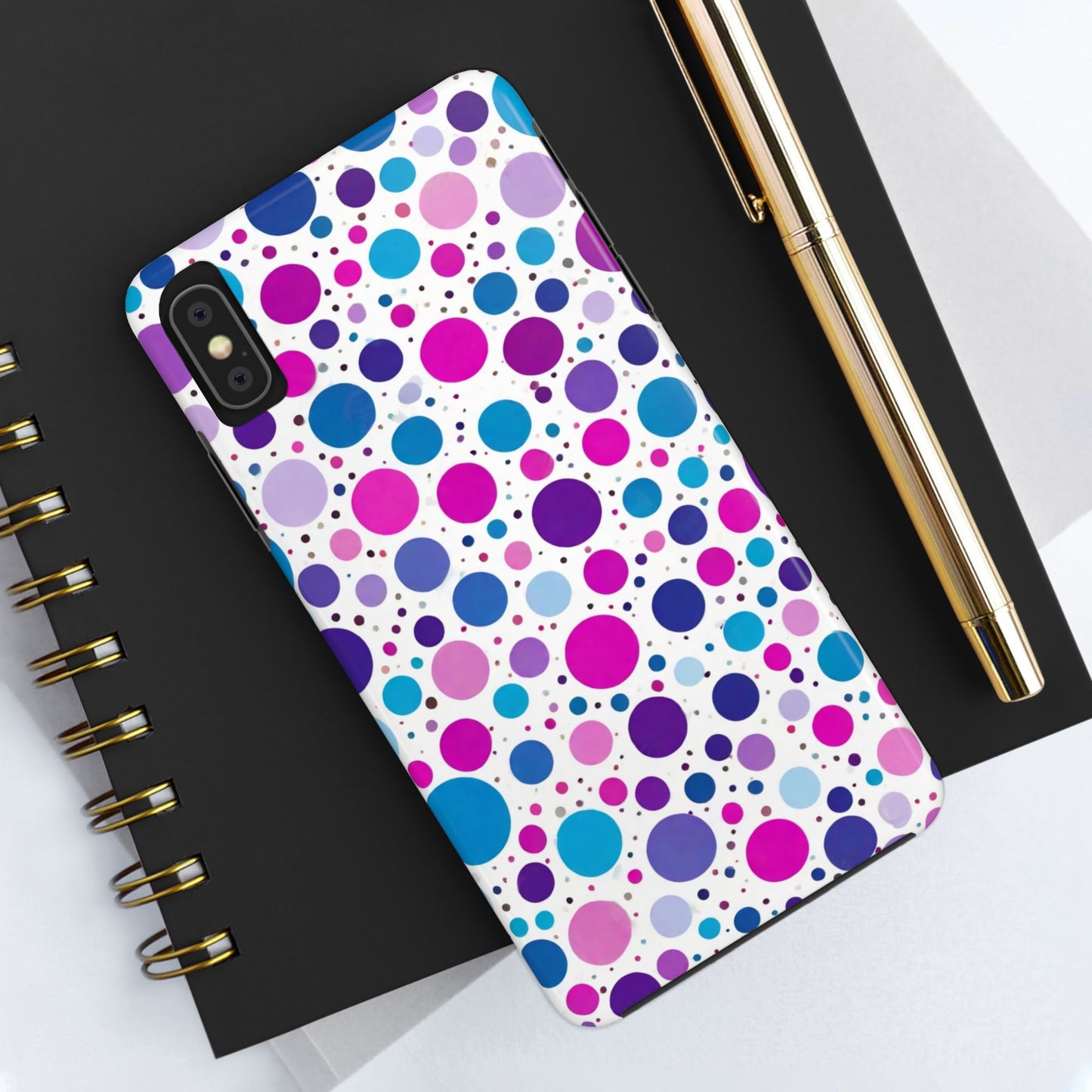 Colorful Polka Dot Tough Phone Case