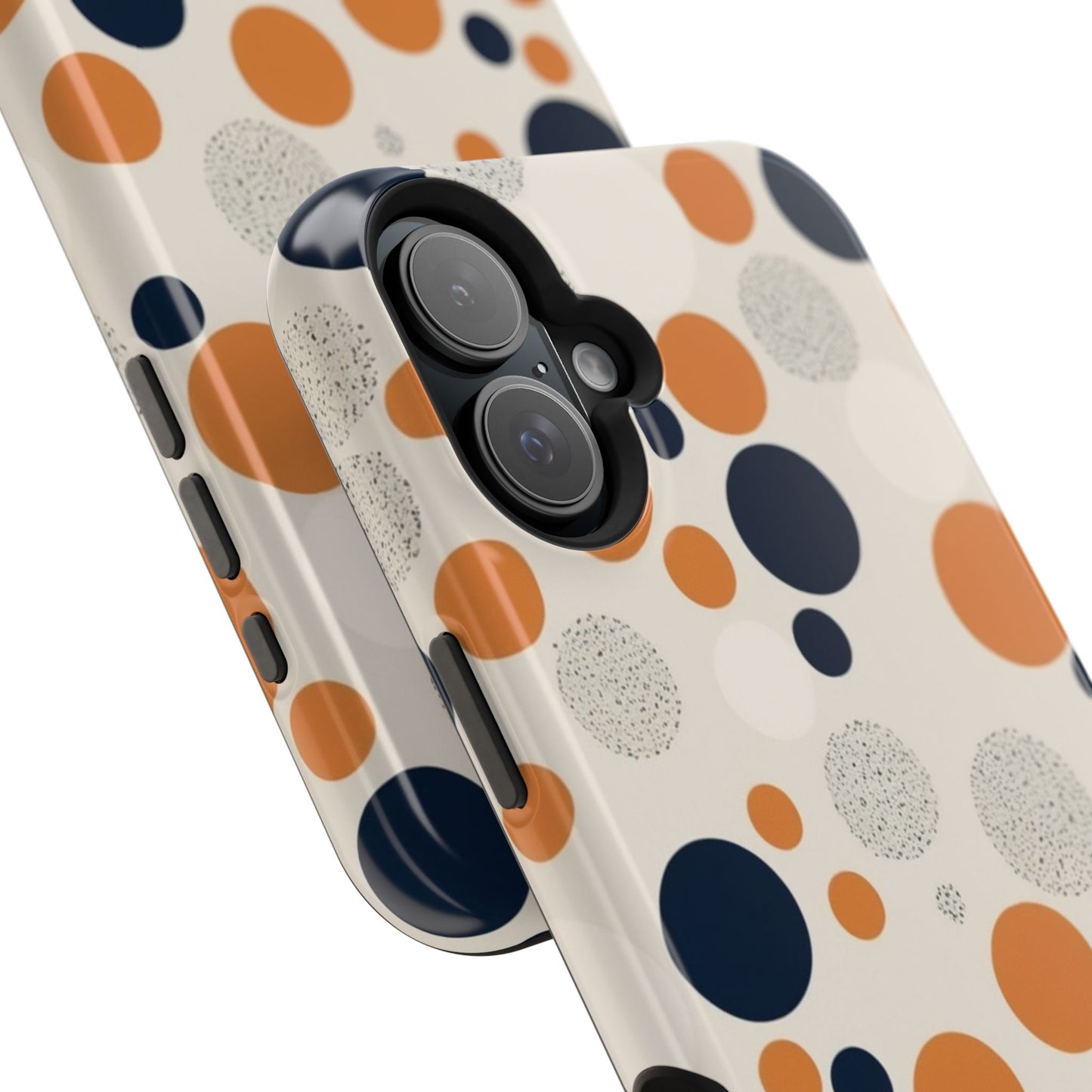 Orange Polka Dot Magnetic Phone Case
