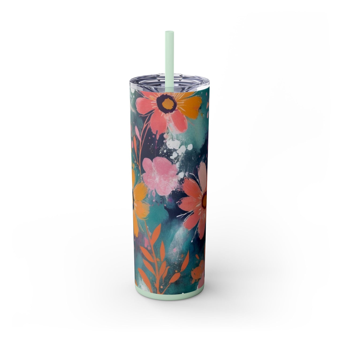 20oz Vibrant Floral Skinny Tumbler
