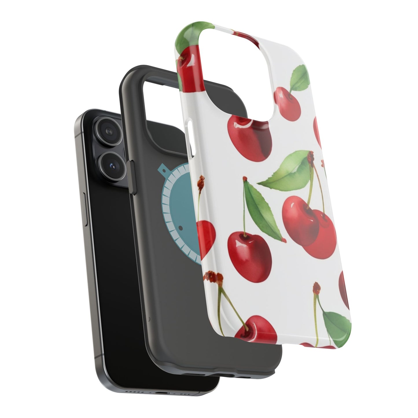 Cherry Print Magnetic Tough Case