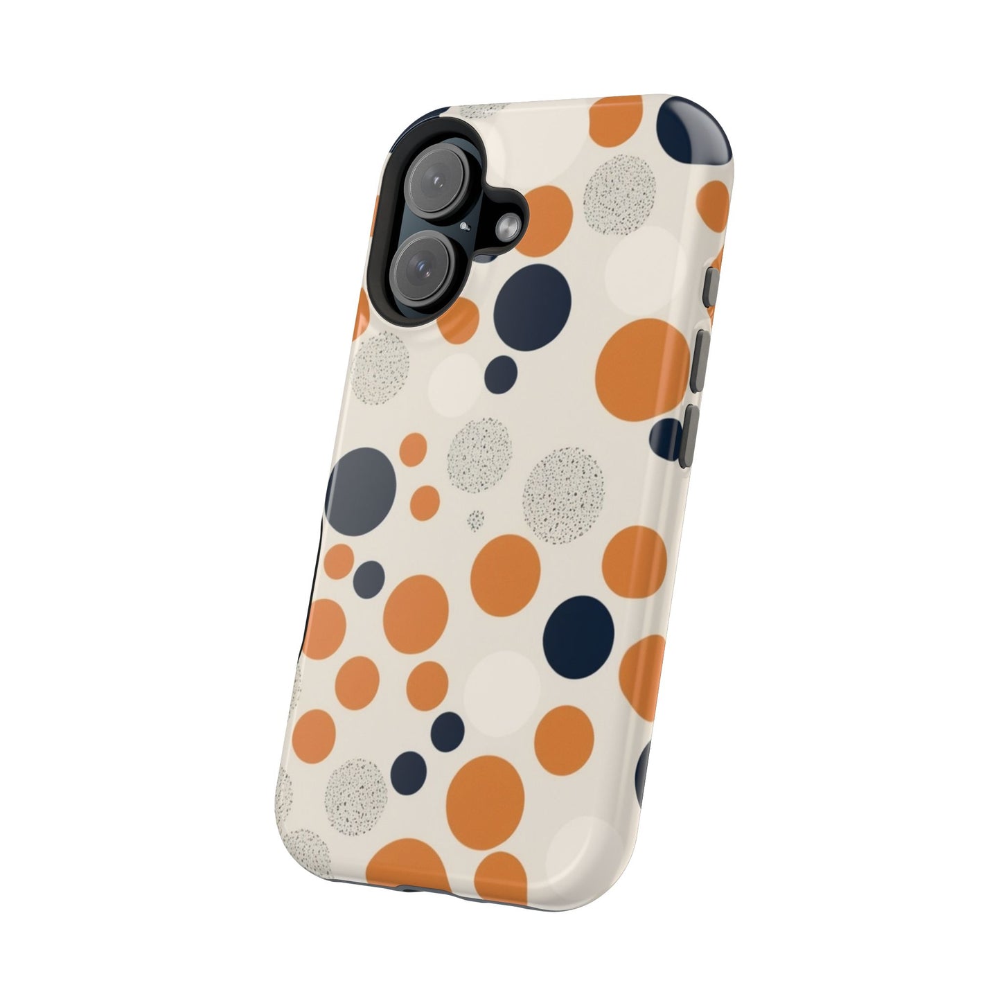 Orange Polka Dot Magnetic Phone Case