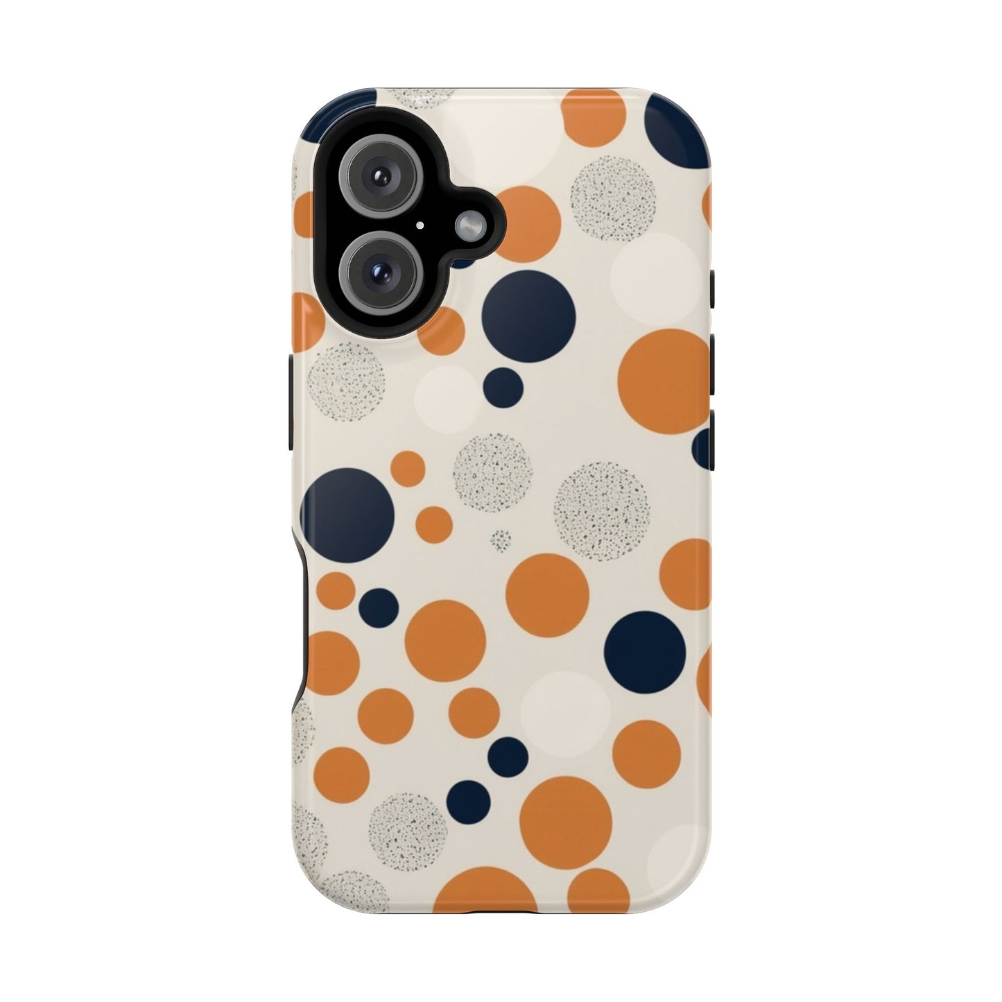 Orange Polka Dot Magnetic Phone Case