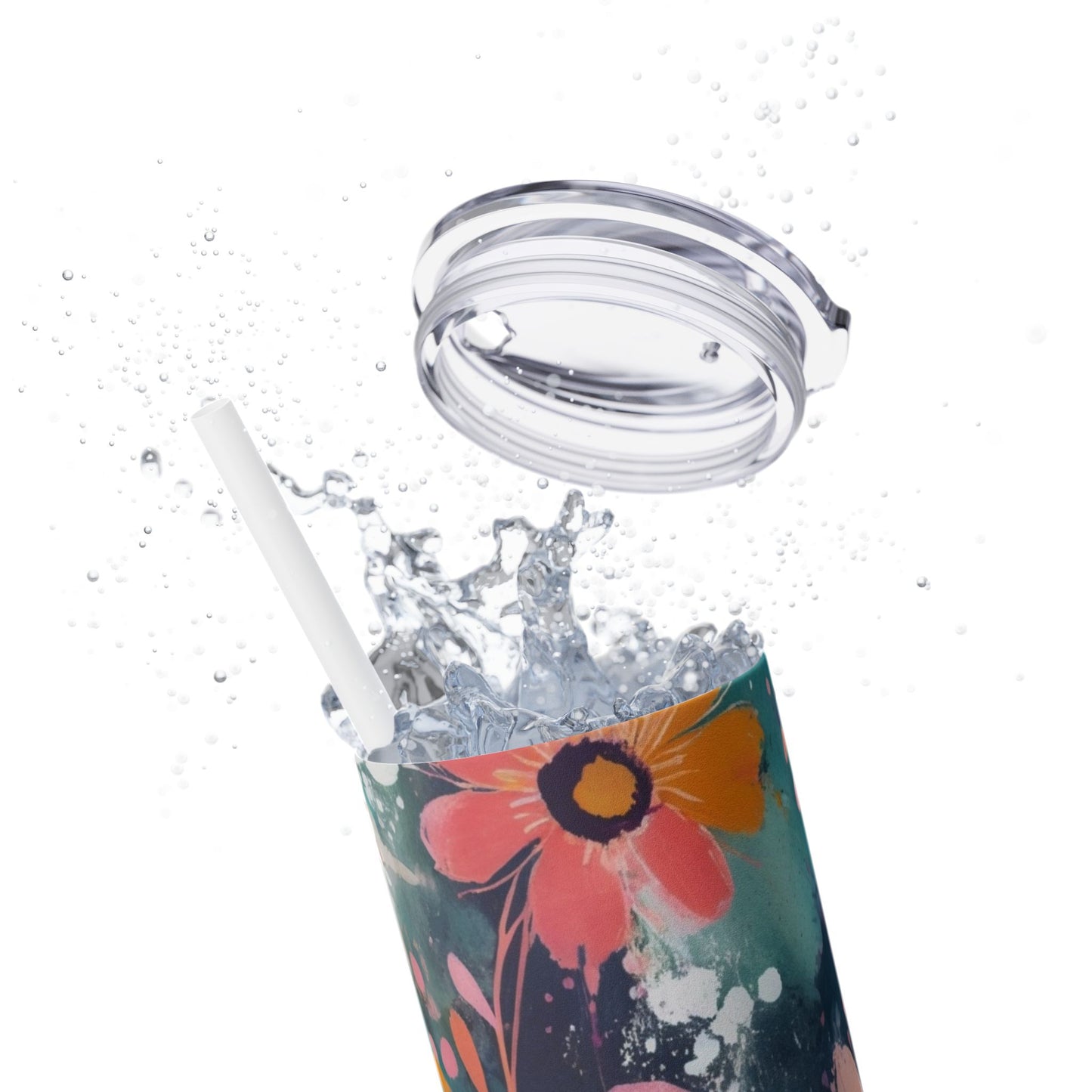 20oz Vibrant Floral Skinny Tumbler