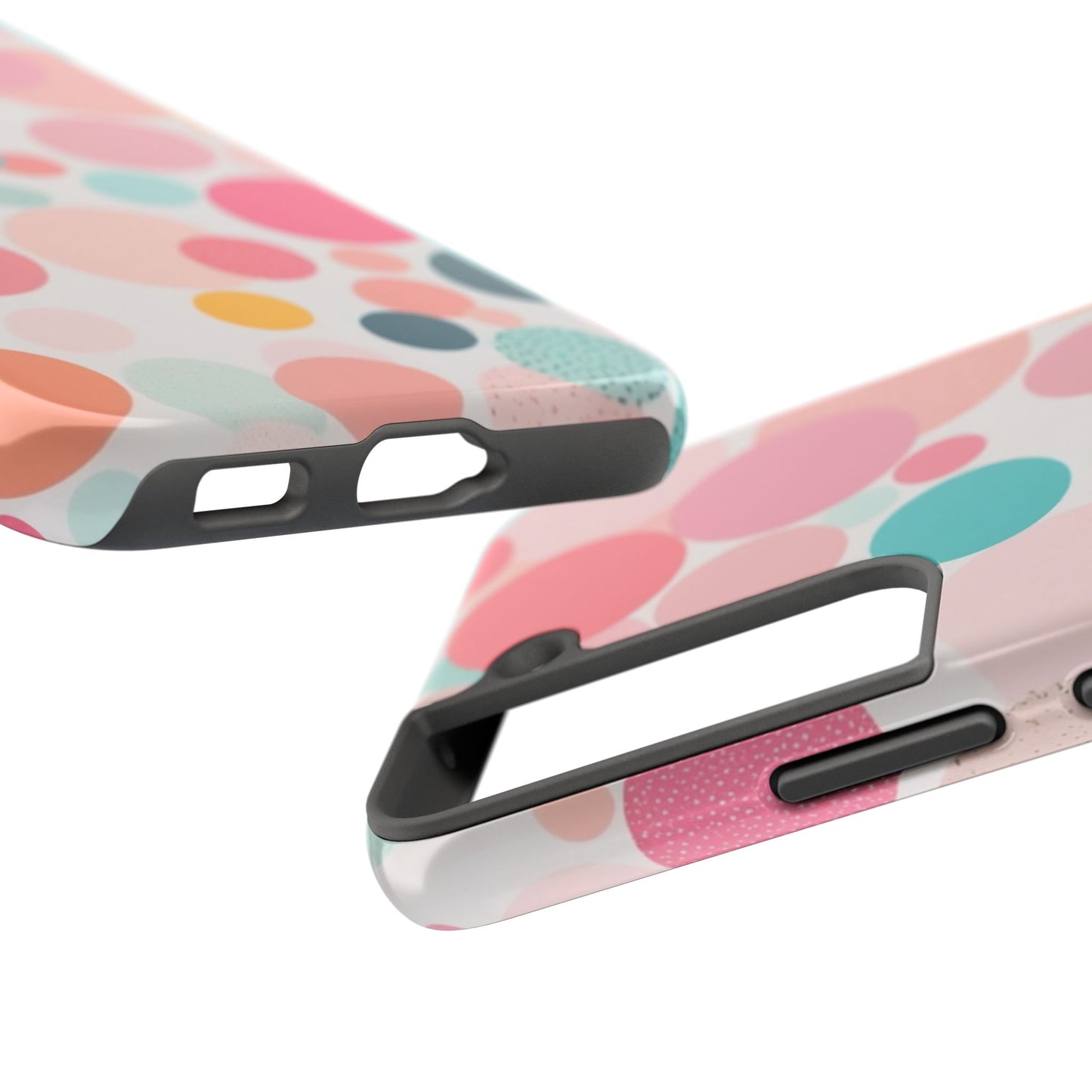 Pink Polka Dot Phone Case for iPhone 16 15 14 13 12 11 X 8 7 Samsung Galaxy S24 S23 S22 S21