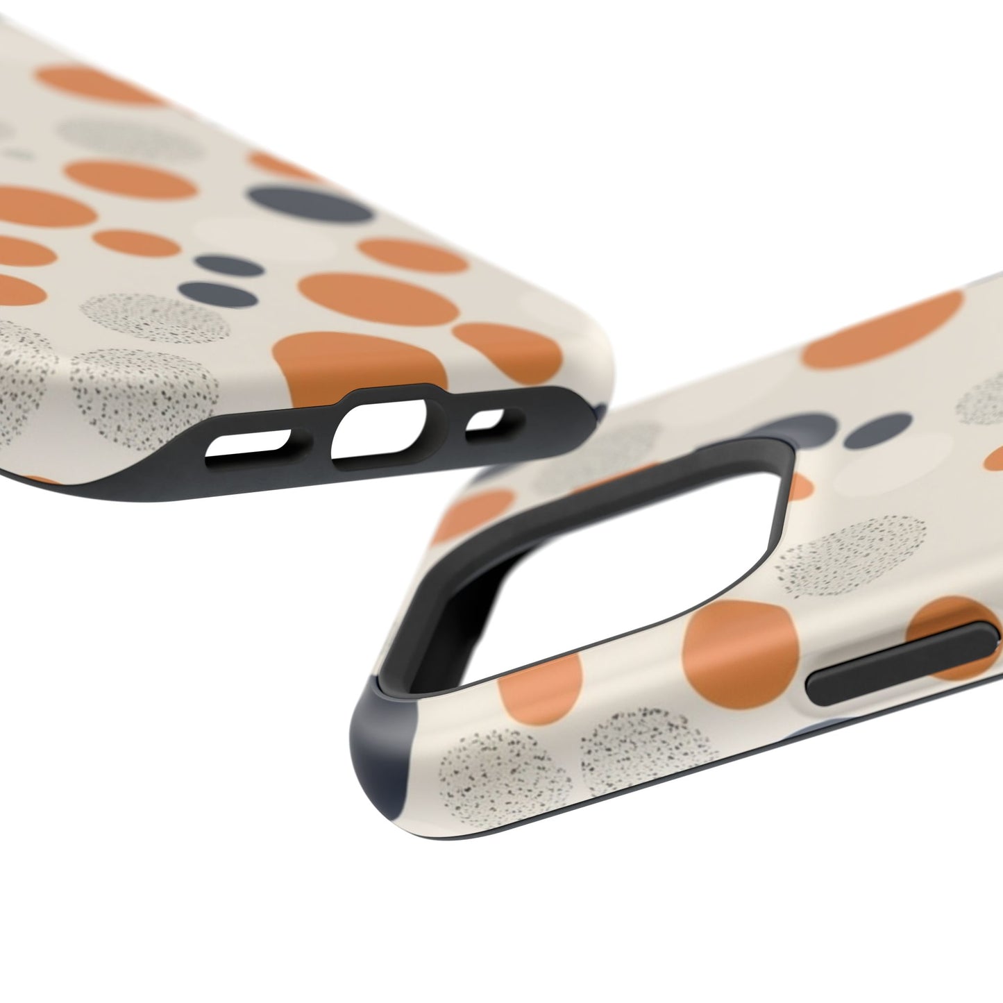 Orange Polka Dot Magnetic Phone Case