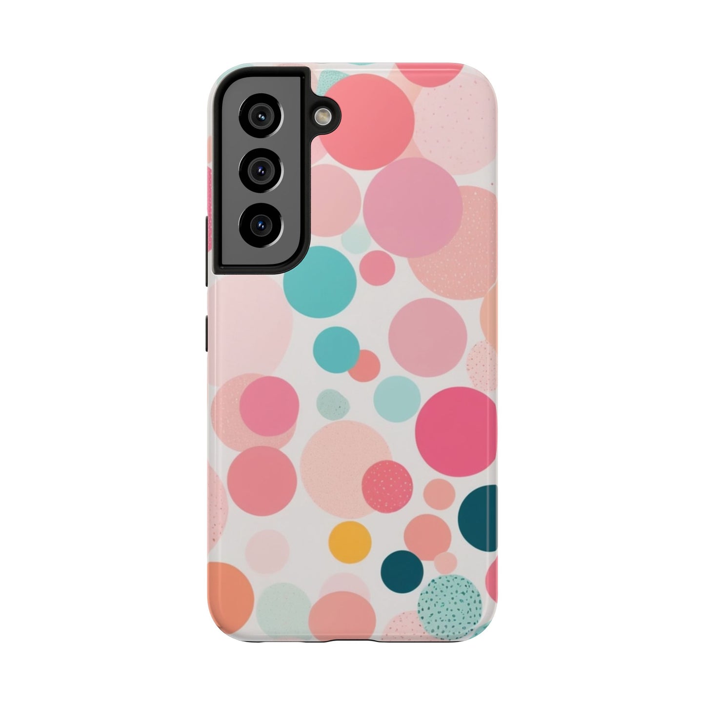 Pink Polka Dot Phone Case for iPhone 16 15 14 13 12 11 X 8 7 Samsung Galaxy S24 S23 S22 S21