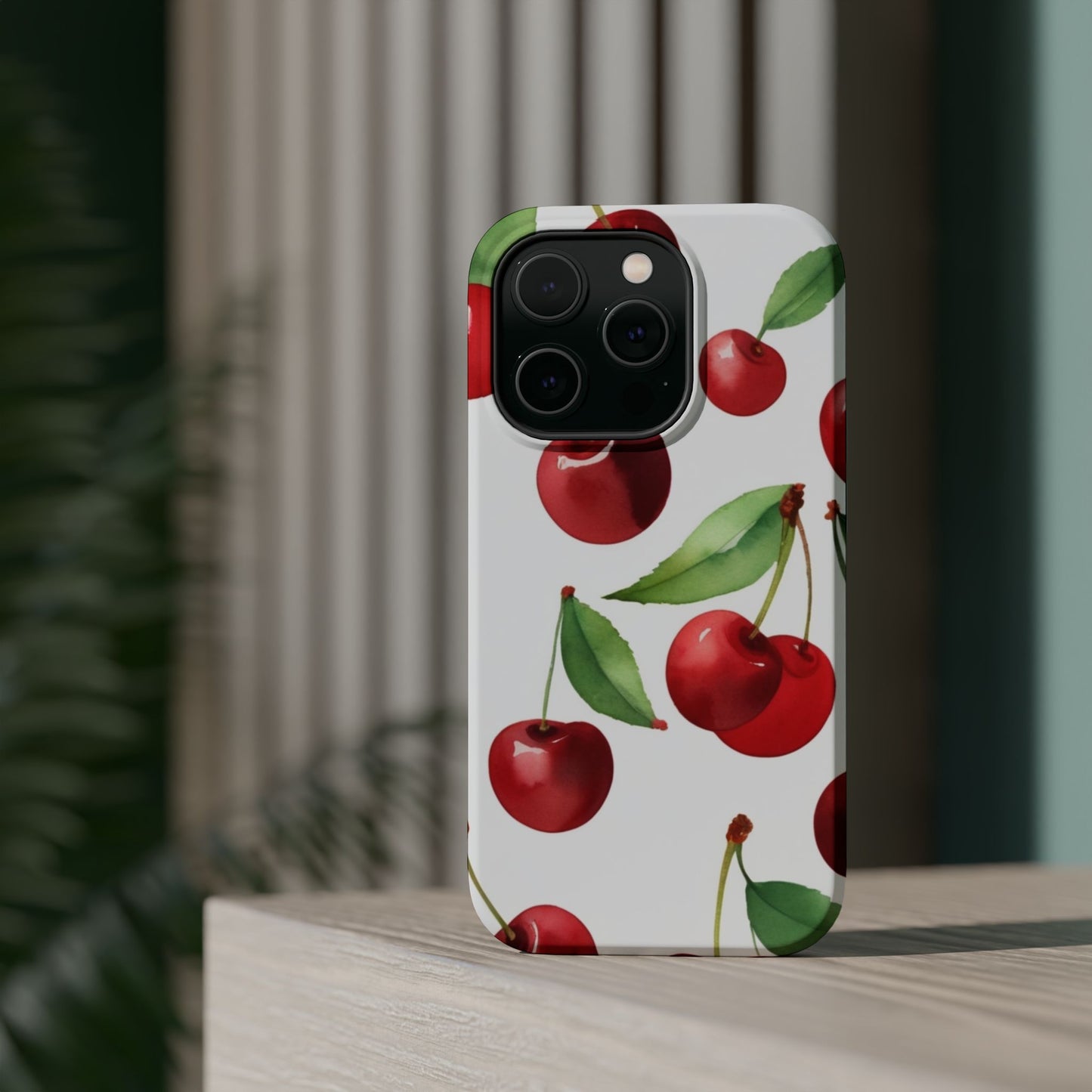 Cherry Print Magnetic Tough Case